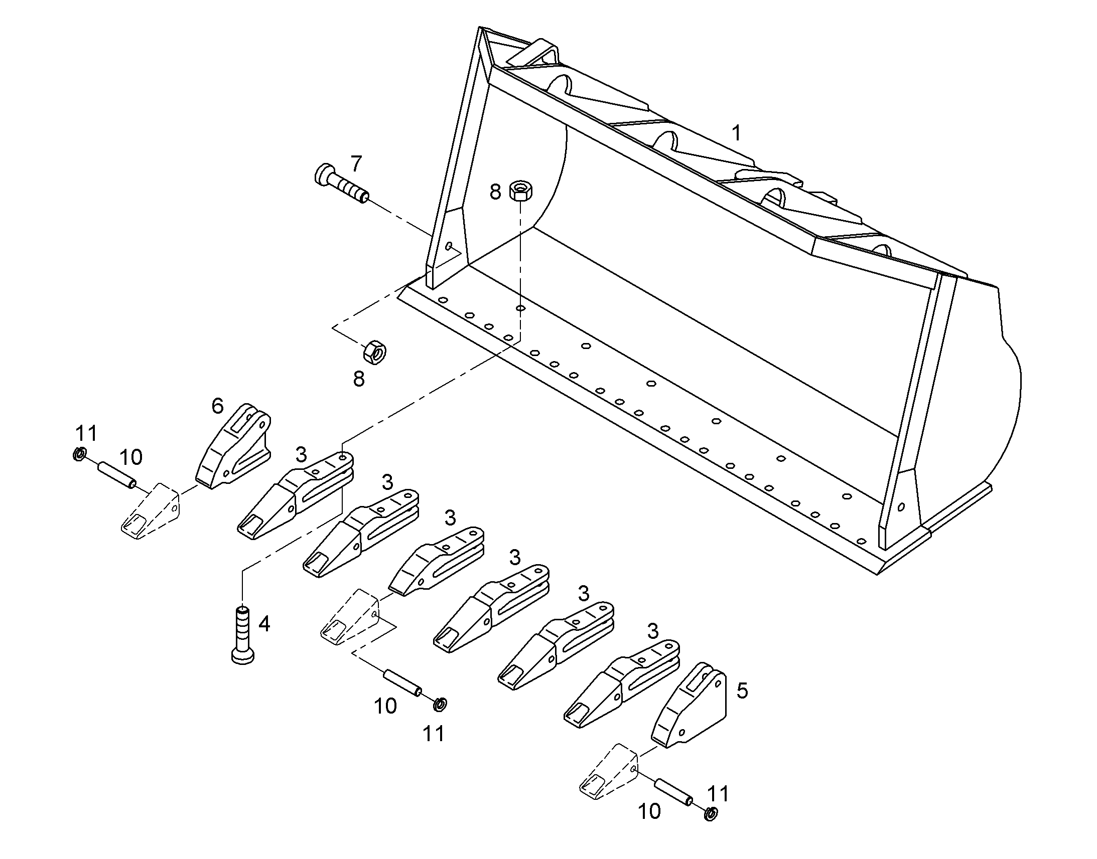 КОВШ ГРУЗОВОЙ 9748630 LIEBHERR