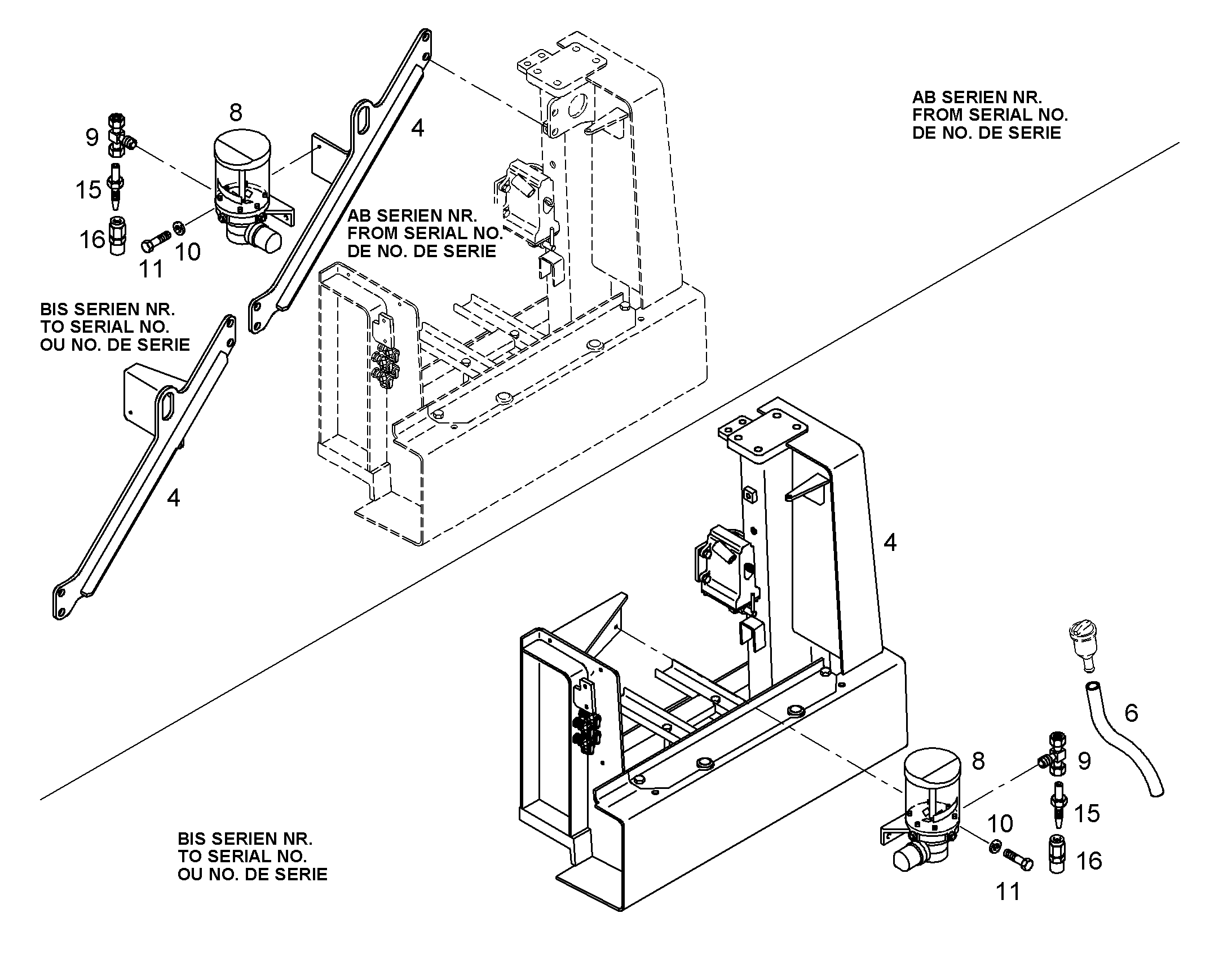 РАСПОРКА 9745458 LIEBHERR