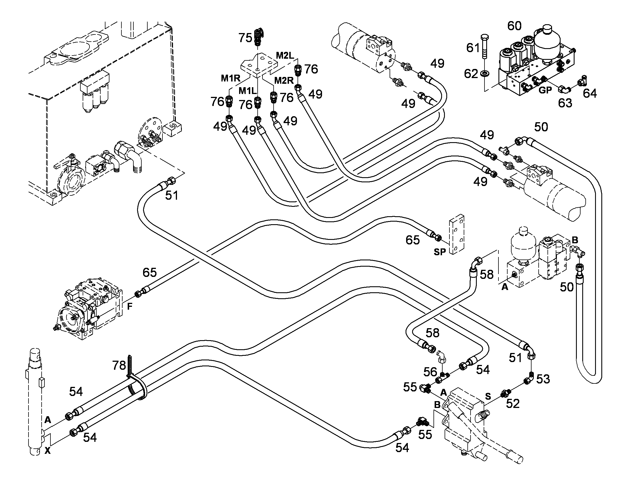ГИДРОАККУМУЛЯТОР 9749874 LIEBHERR