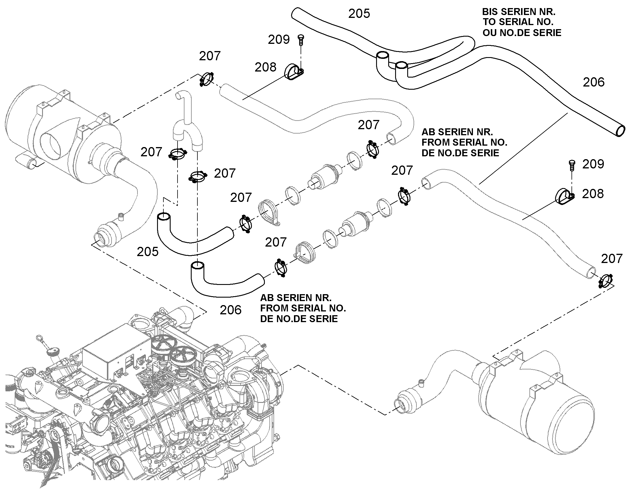ШЛАНГ ВОЗДУШНЫЙ 10289073 LIEBHERR