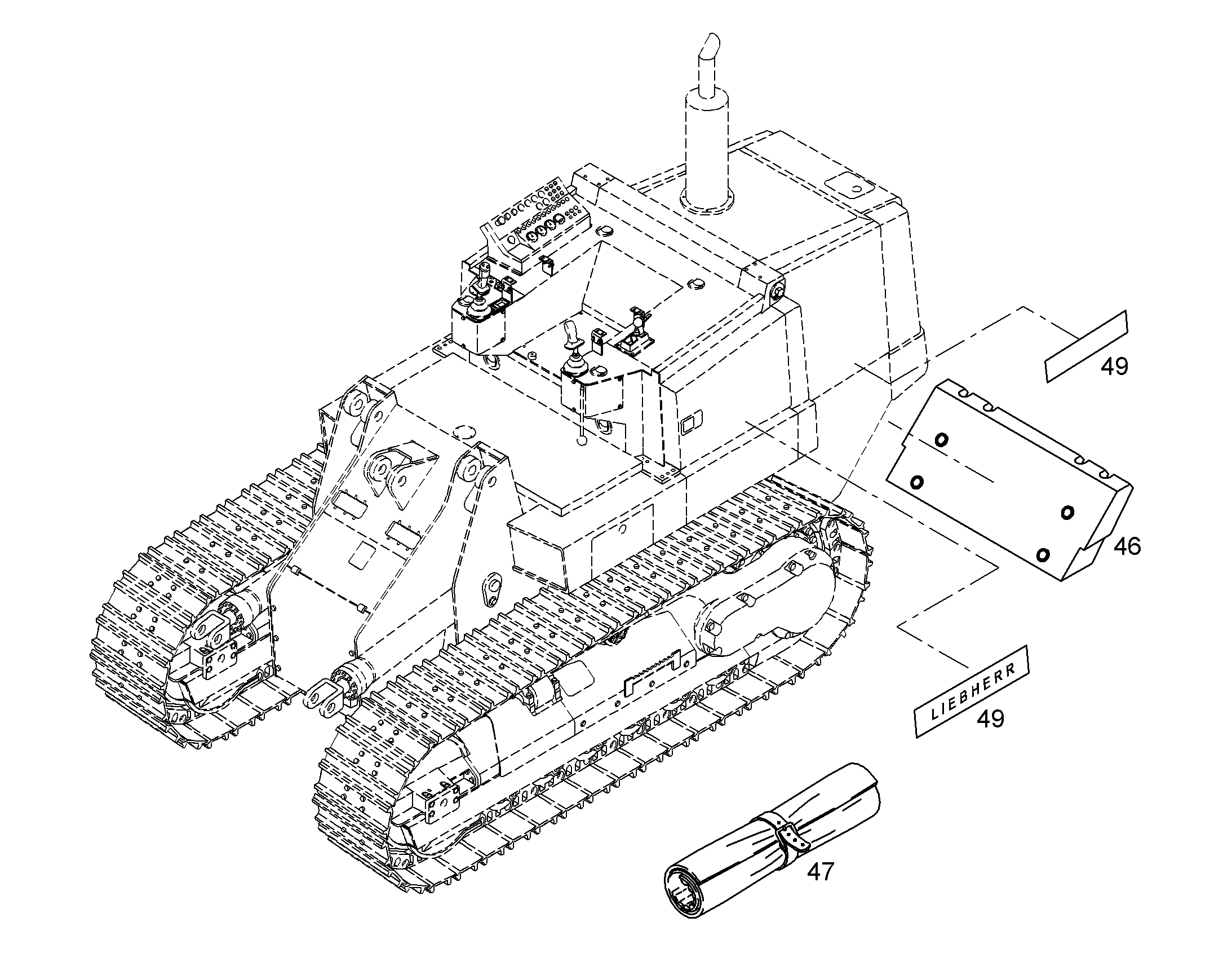 РЫХЛИТЕЛЬ 3-ЗУБ., ФИКСИР. 9184786 LIEBHERR