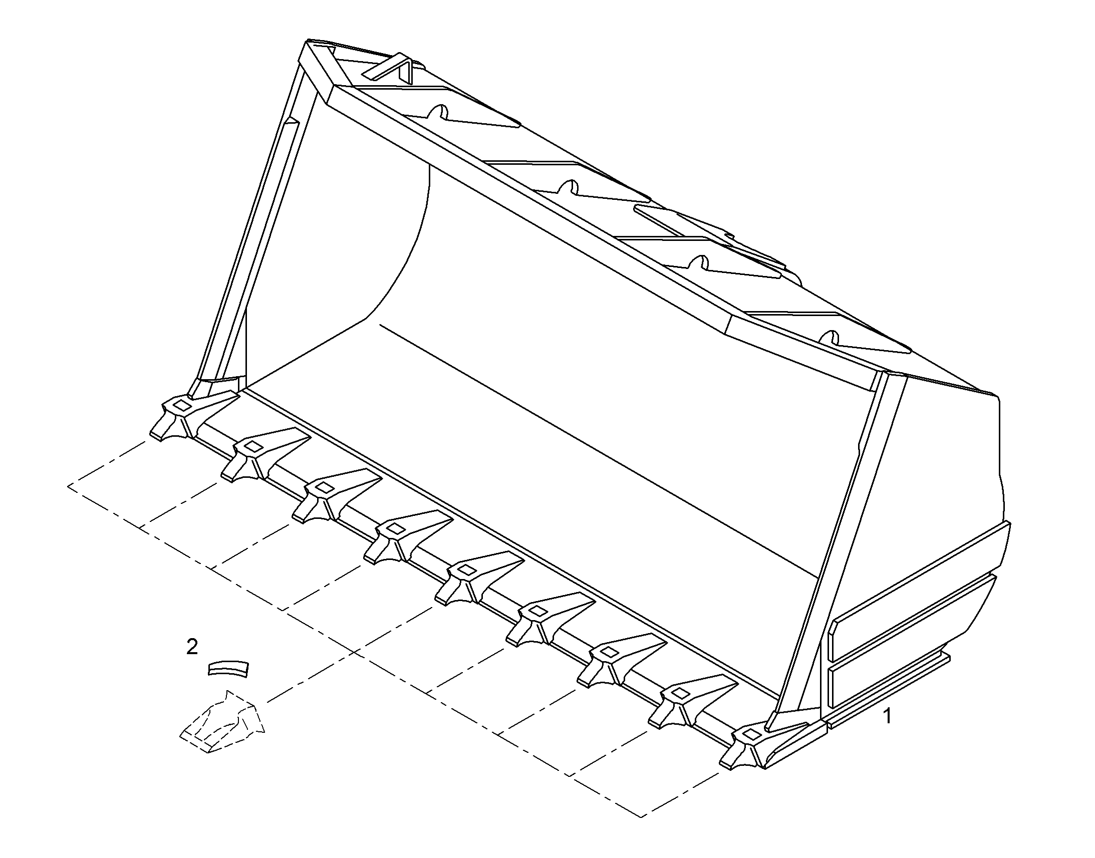 КОВШ ГРУЗОВОЙ 9747078 LIEBHERR