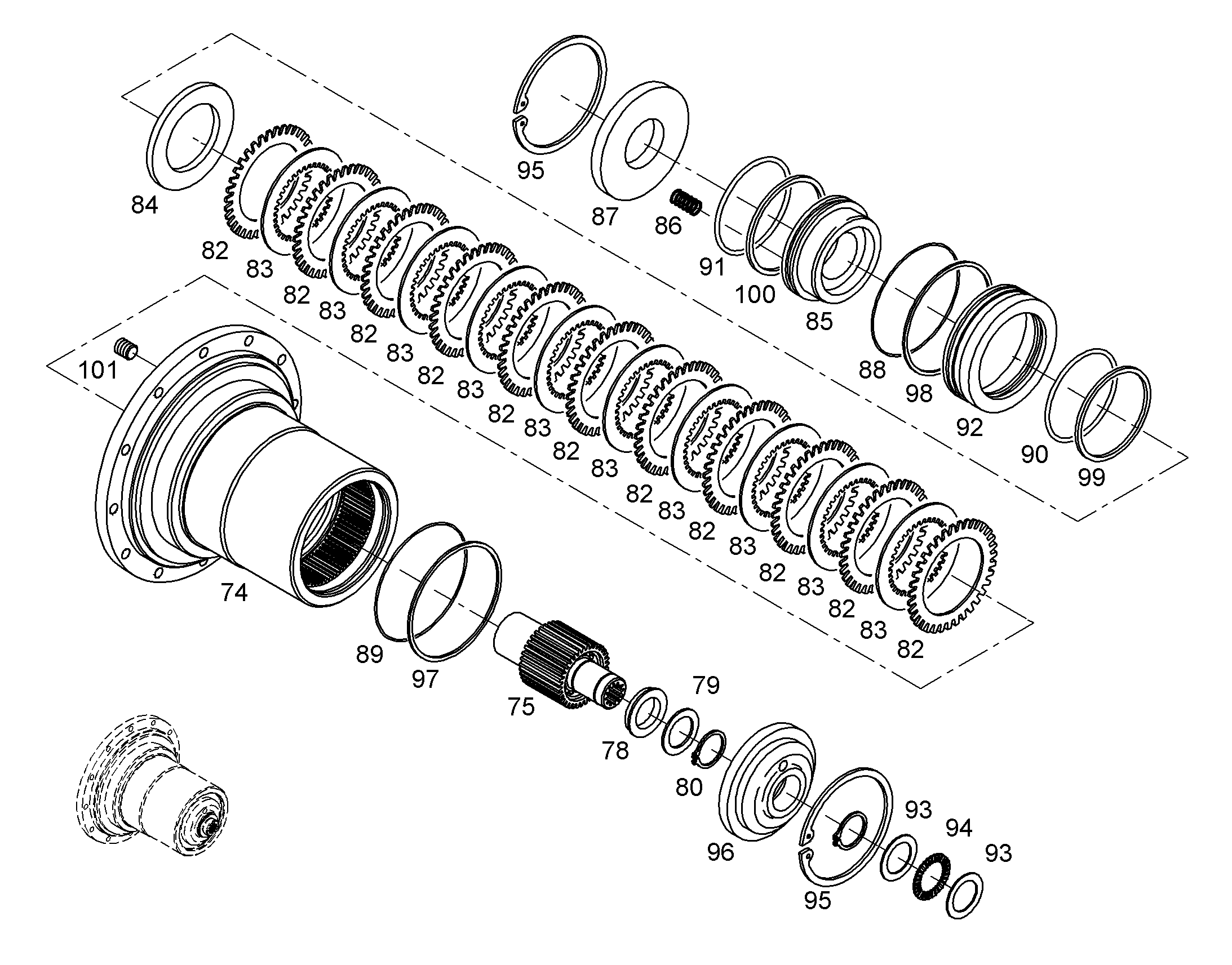ПРУЖИНОДЕРЖАТЕЛЬ 7414577 LIEBHERR