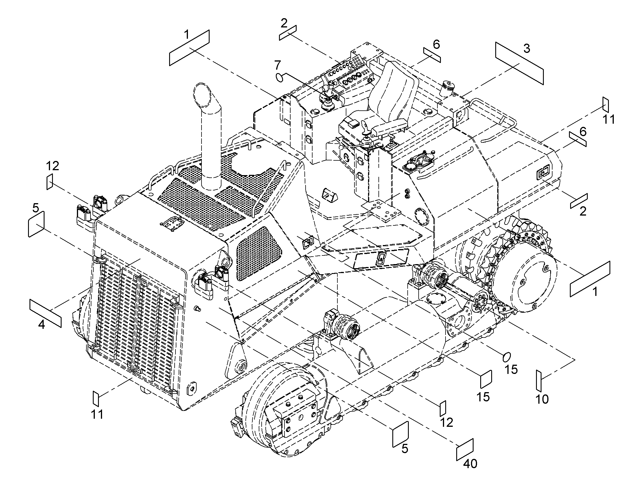 ТАБЛИЧКА 24V 0mmX19mm 9747842 LIEBHERR