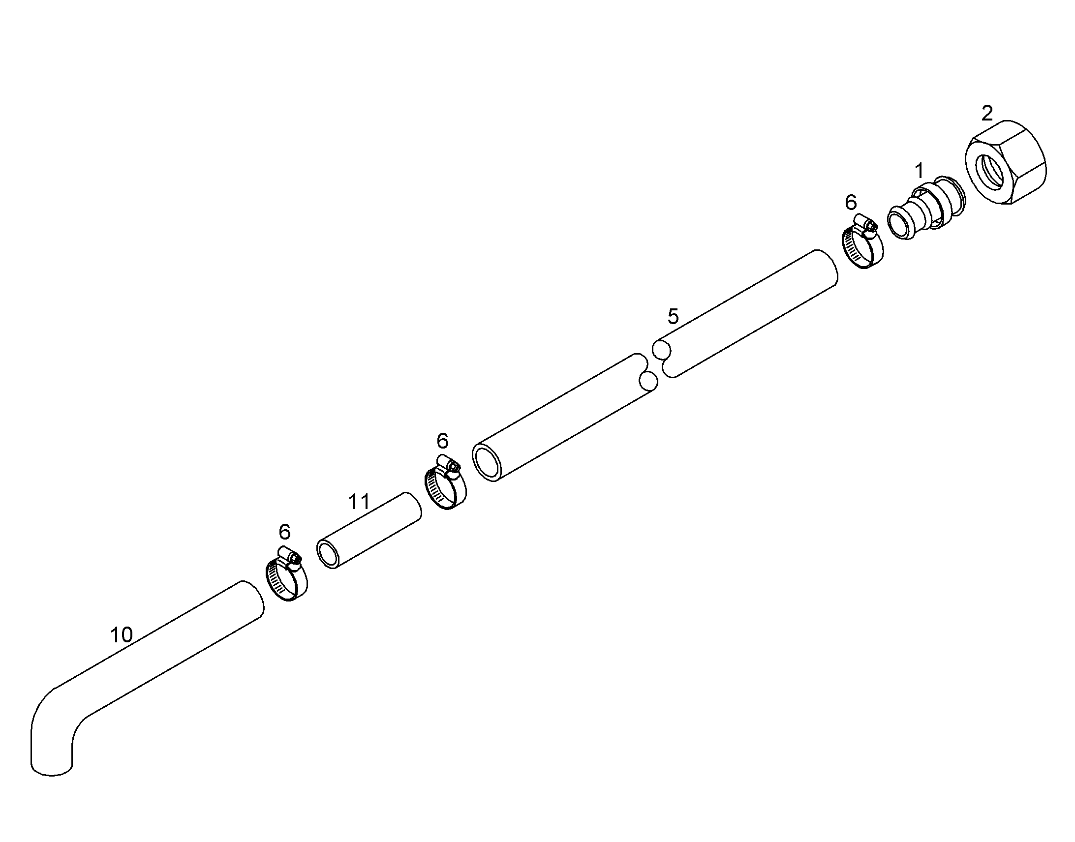 ДОРАБОТКА ШЛАНГА 9748136 LIEBHERR