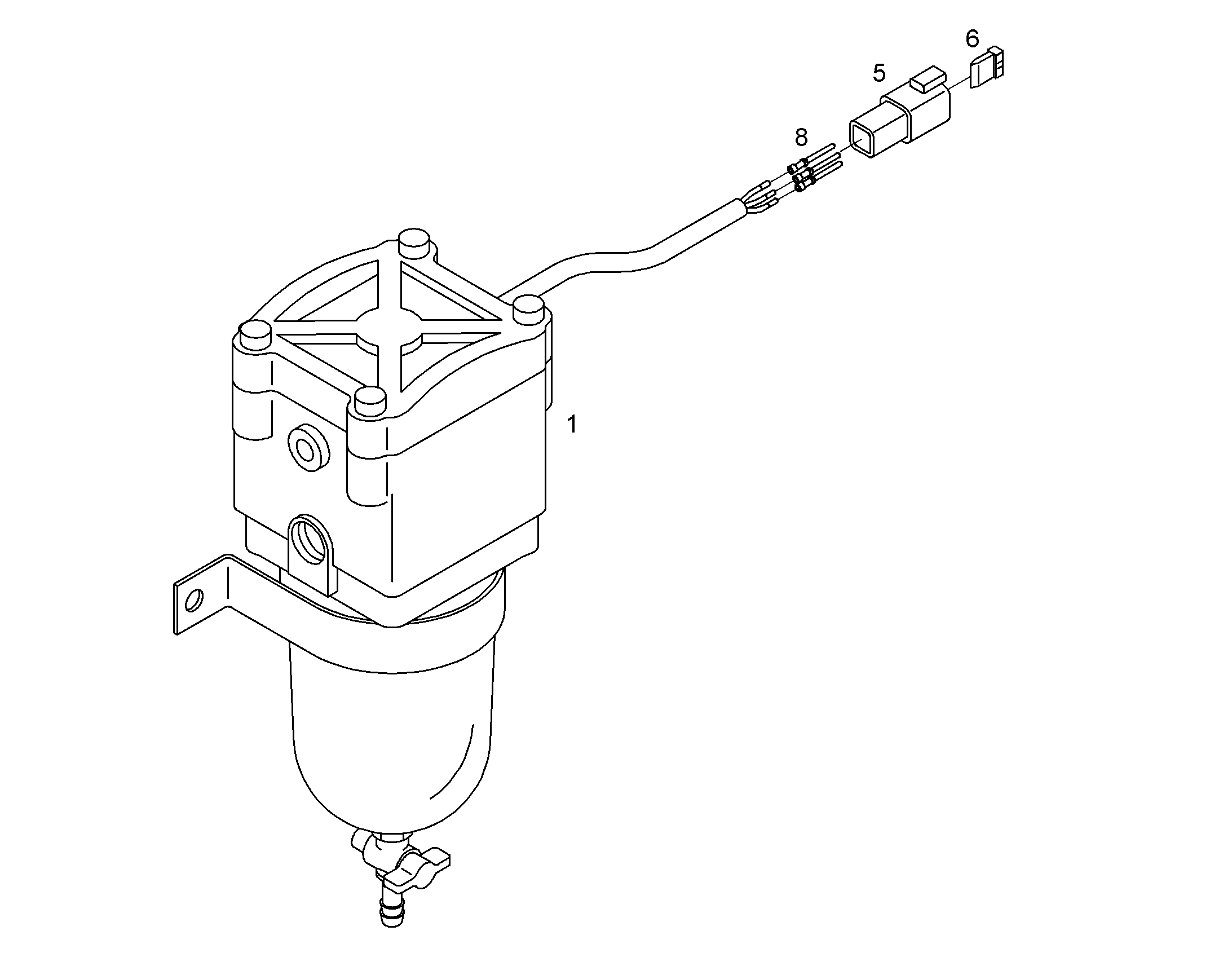 КОННЕКТОР DT 04-3 3-POL 6003095 LIEBHERR