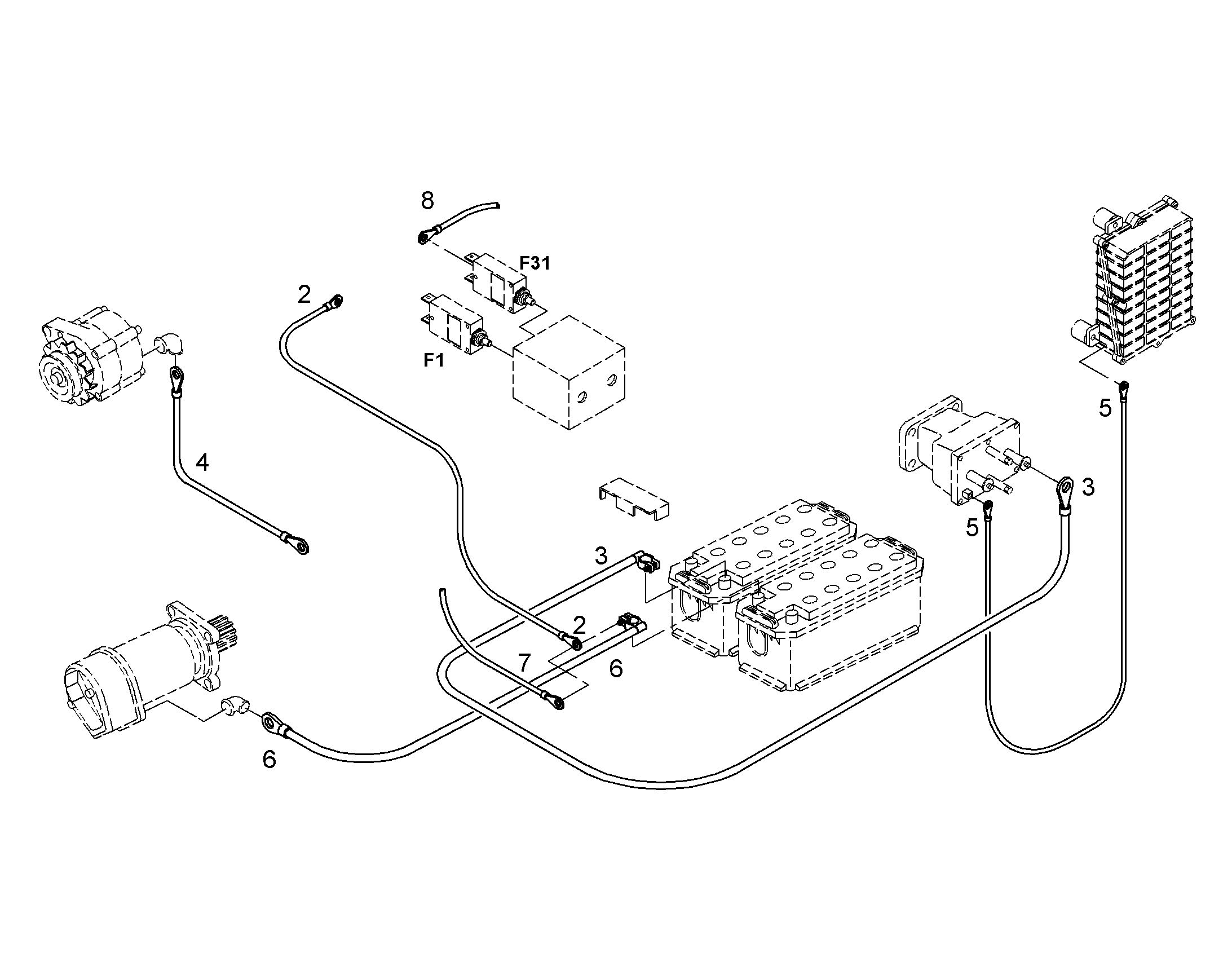 КАБЕЛЬ СОЕДИНИТЕЛЬНЫЙ F1 9797989 LIEBHERR