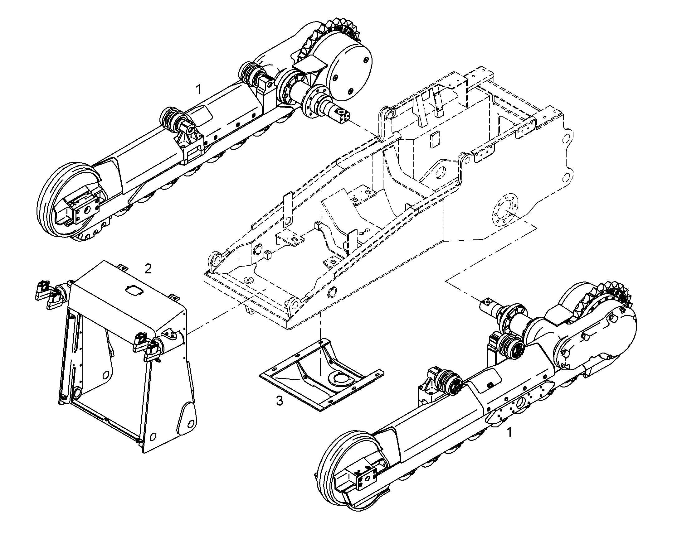 ТЕЛЕЖКИ ГУСЕНИЧНЫЕ В СБОРЕ 9054626 LIEBHERR