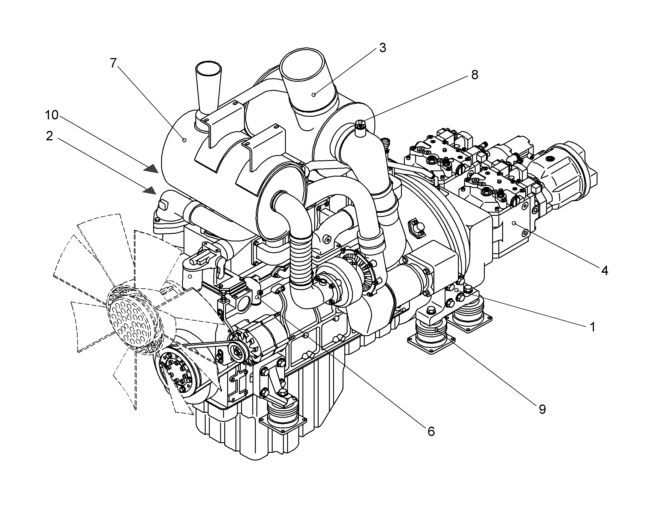 ВЫХЛОПНАЯ СИСТЕМА 9749648 LIEBHERR