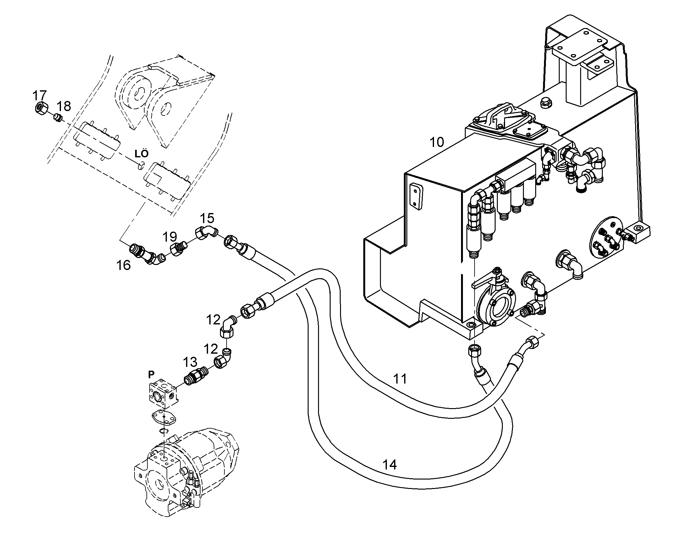 ШЛАНГ 16X2000 10015523 LIEBHERR