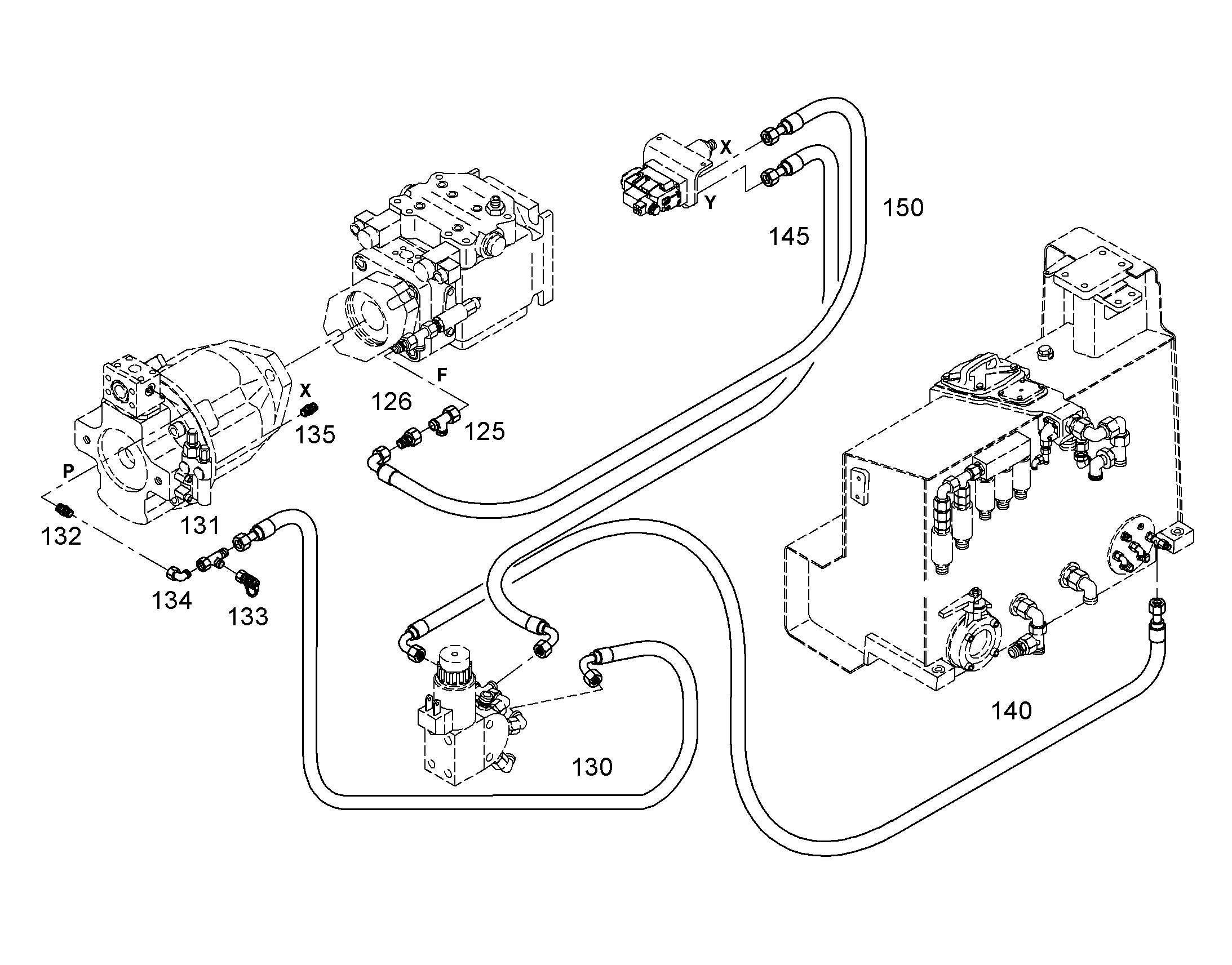ШЛАНГ УПРАВЛЕНИЯ 8X800 7403276 LIEBHERR