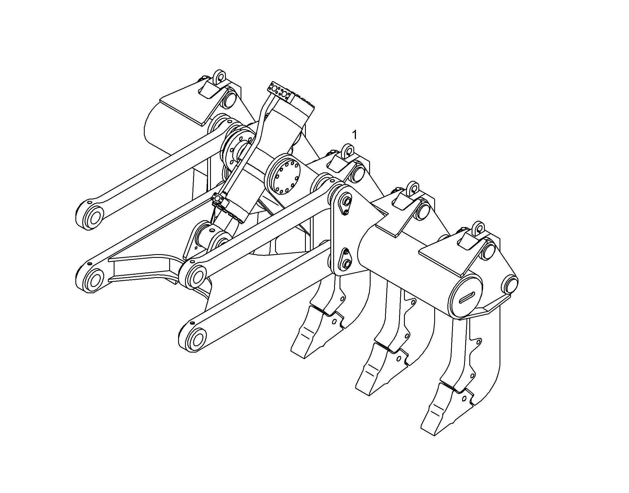 РЫХЛИТЕЛЬ 5-ЗУБ., ФИКСИР. 9788666 LIEBHERR