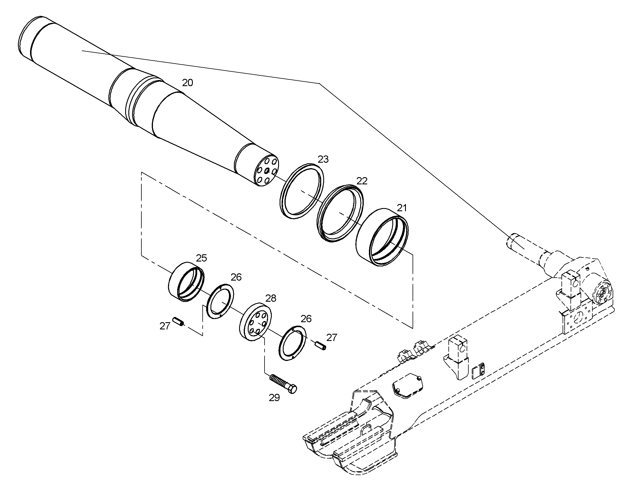 ОСЬ 9743379 LIEBHERR