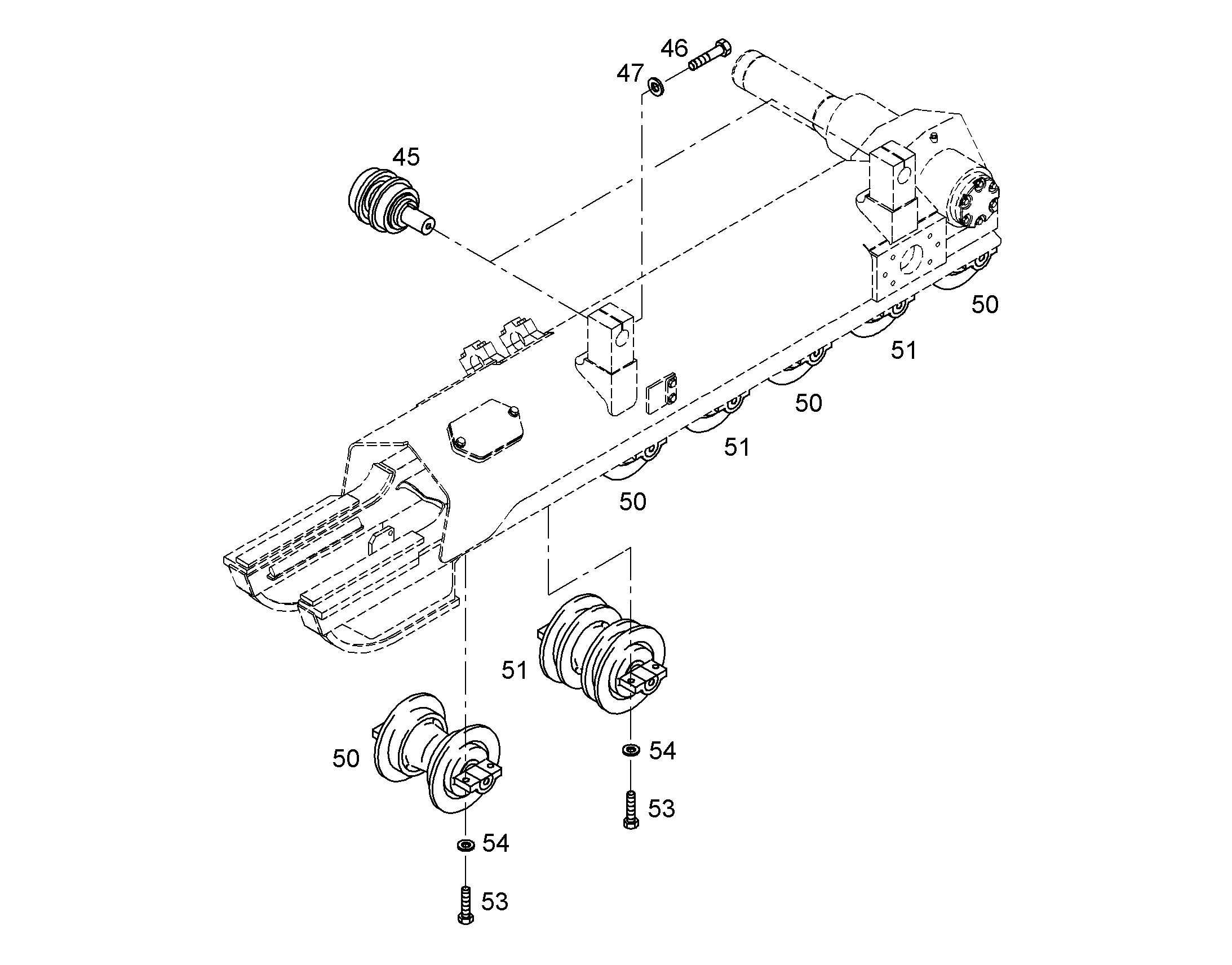 CARRIER ROLLERS PR734 10319068 LIEBHERR