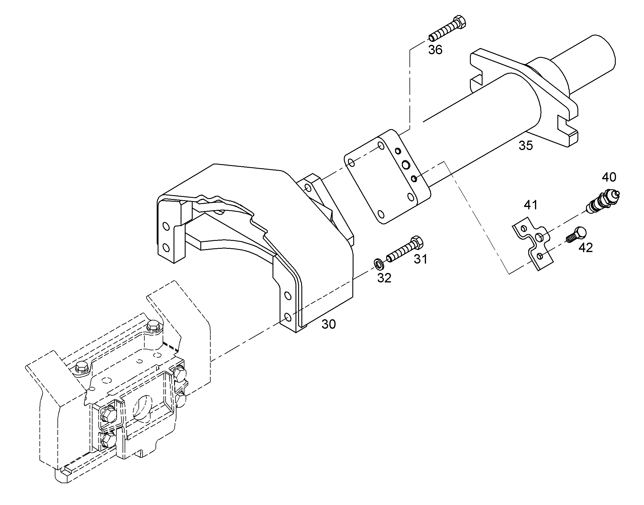УГОЛЬНИК КРЕПЕЖНЫЙ 7413648 LIEBHERR