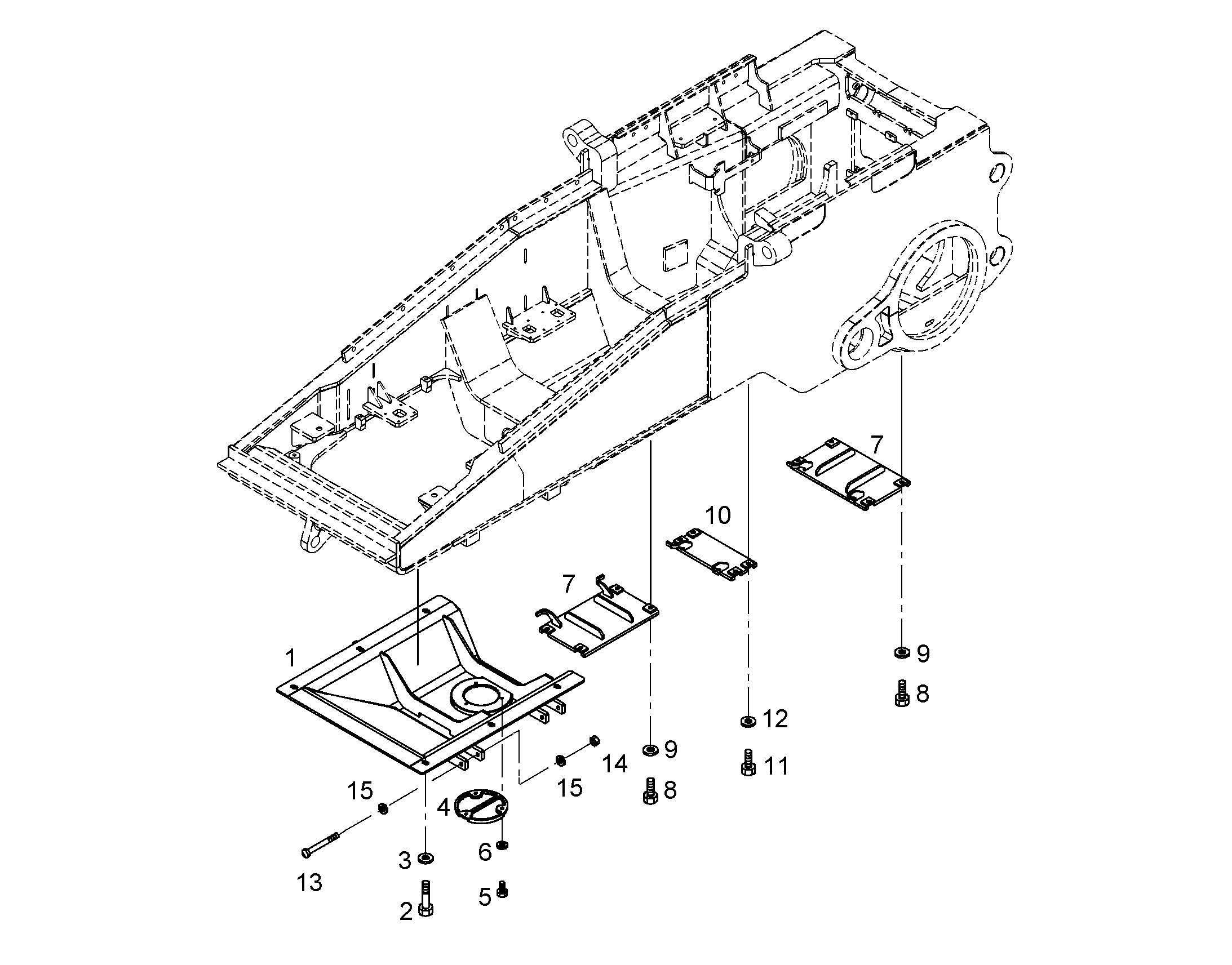 ЛОТОК В ОСНОВАНИИ 9408489 LIEBHERR