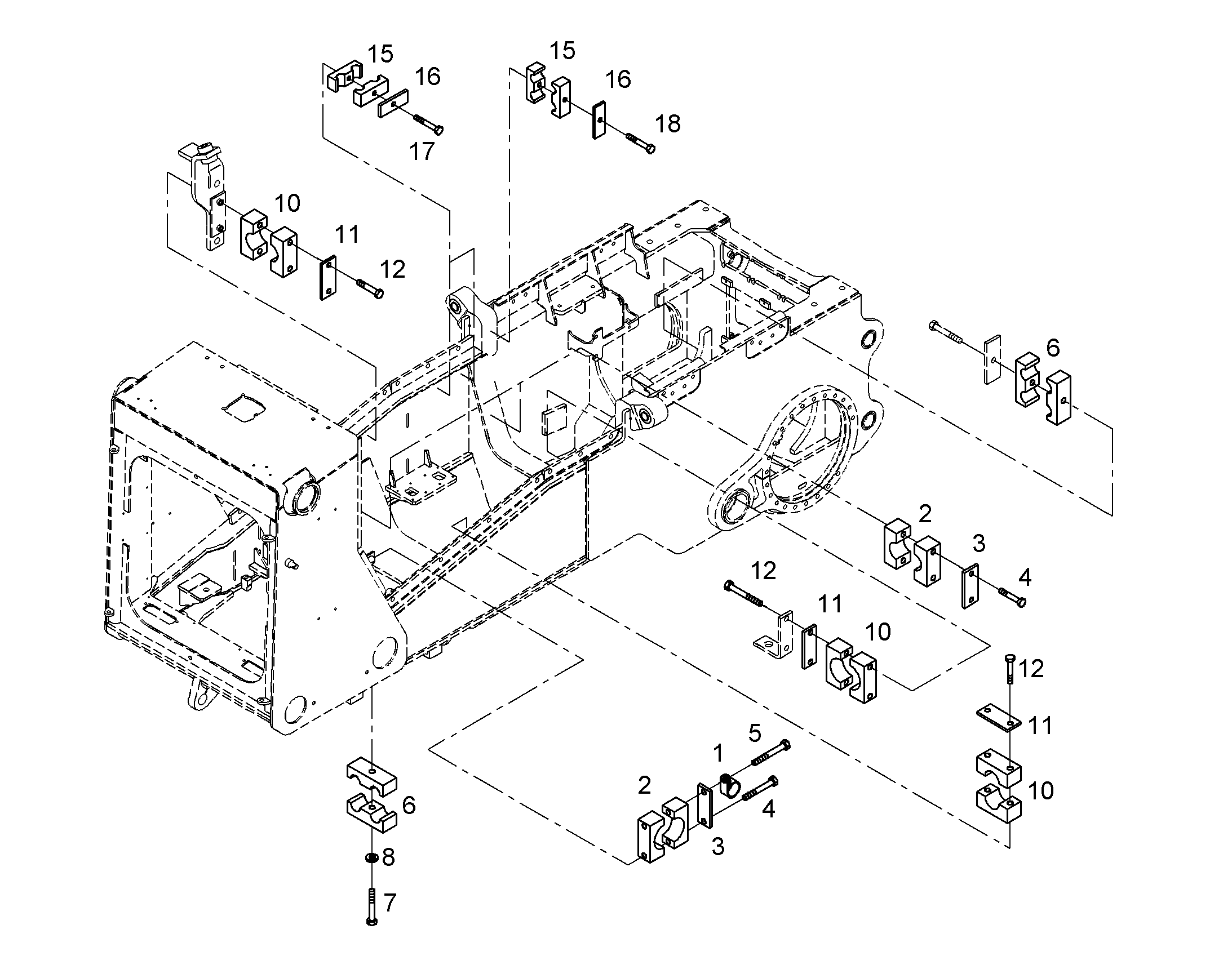 ДОРАБОТКА МОНТАЖНЫХ ХОМУТОВ 9401155 LIEBHERR