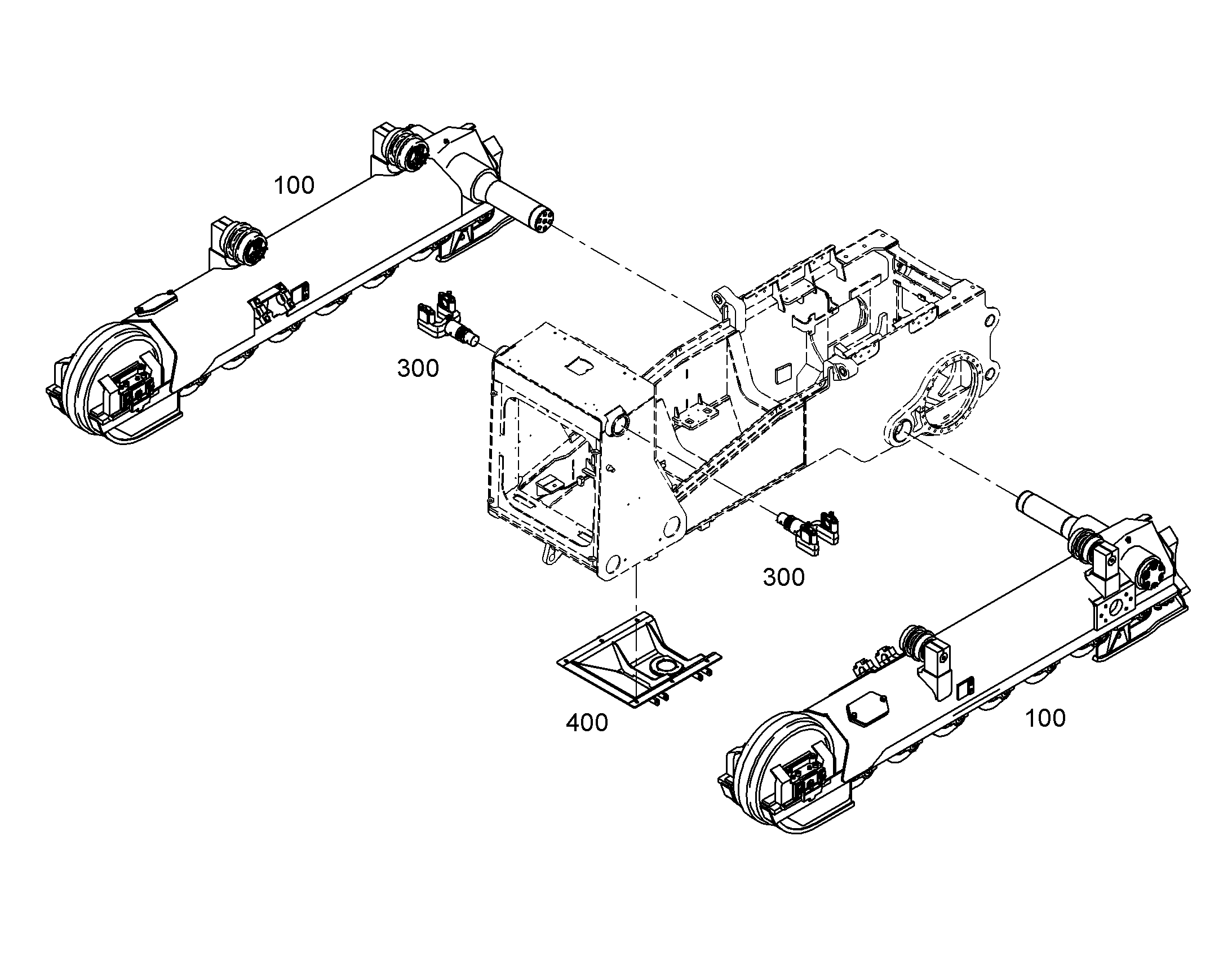 ТЕЛЕЖКИ ГУСЕНИЧНЫЕ В СБОРЕ 9747671 LIEBHERR