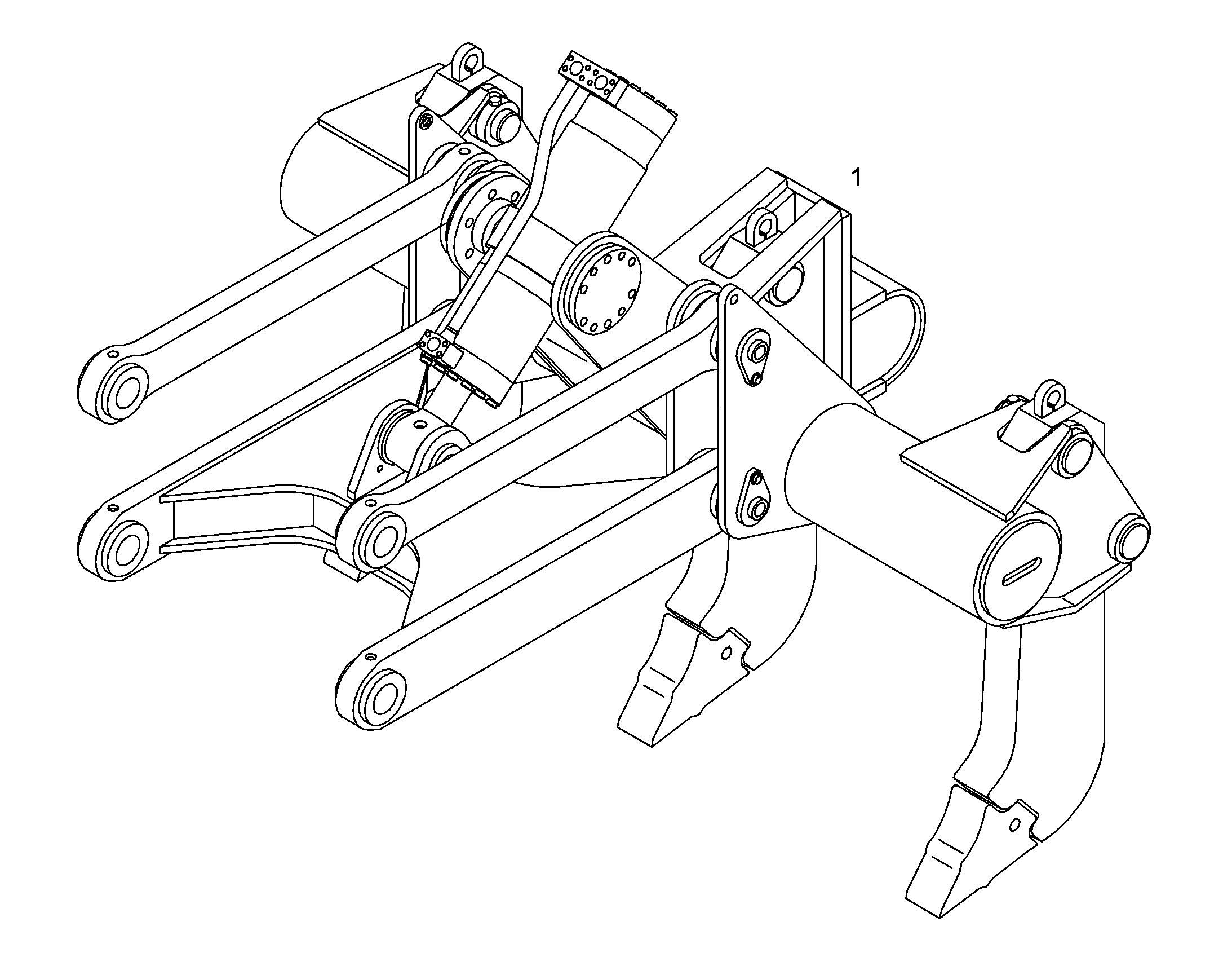 РЫХЛИТЕЛЬ 3-ЗУБ., ФИКСИР. 9745237 LIEBHERR