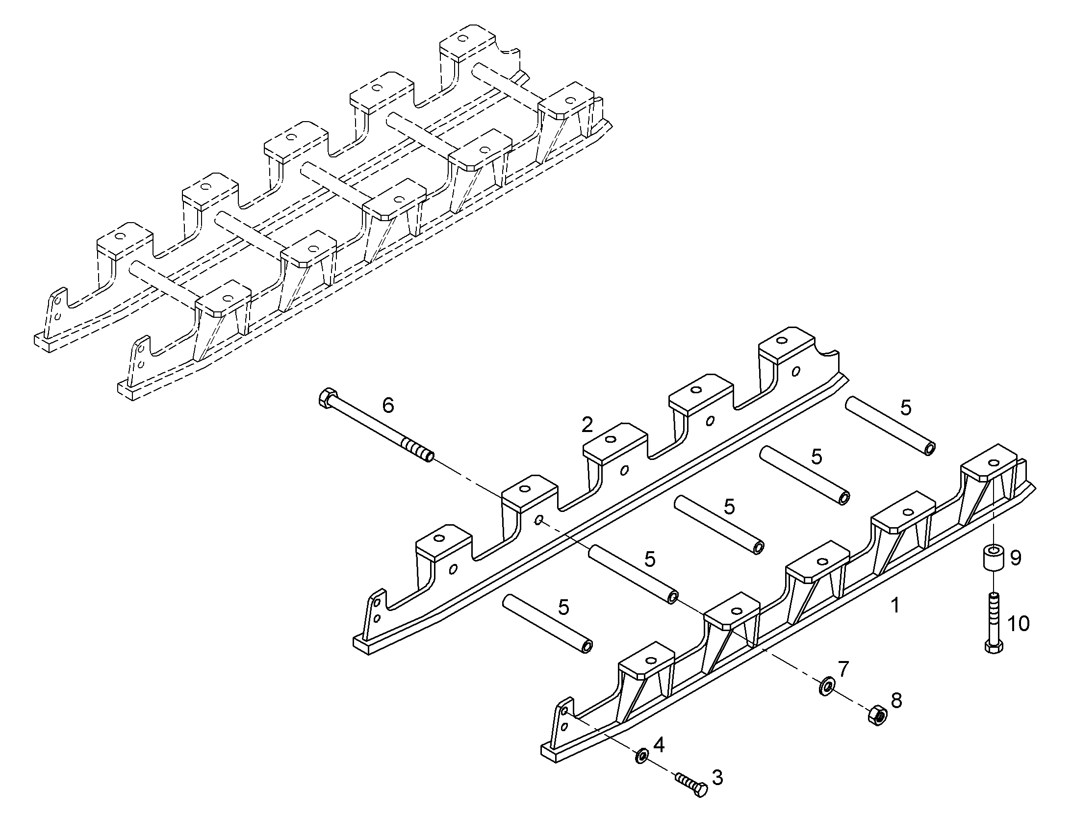 ЗАЩИТА ГУСЕНИЦЫ, ПРАВАЯ 9744429 LIEBHERR