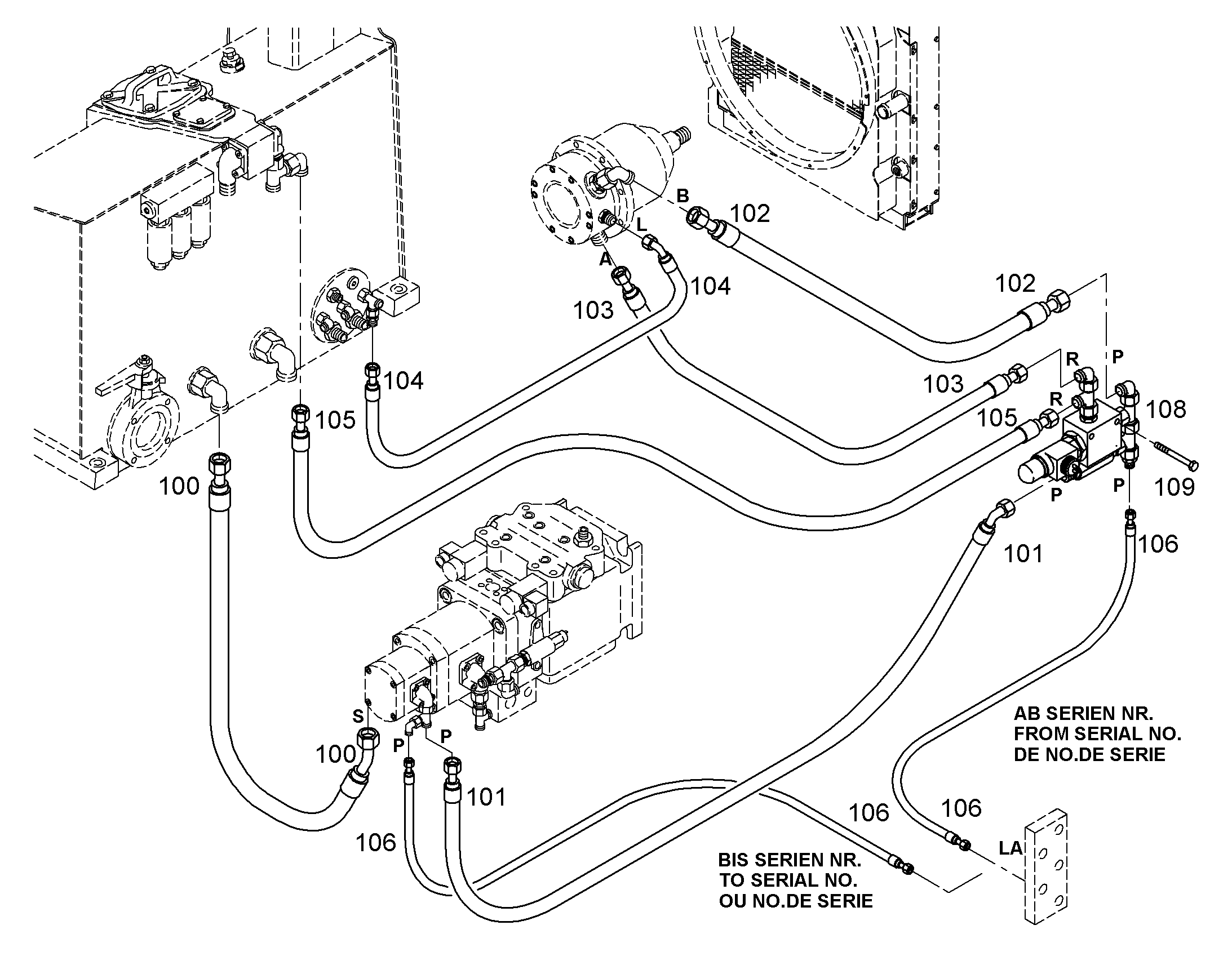 ШЛАНГ СИСТЕМЫ ИЗМЕРЕНИЯ DN2X1400 10286140 LIEBHERR