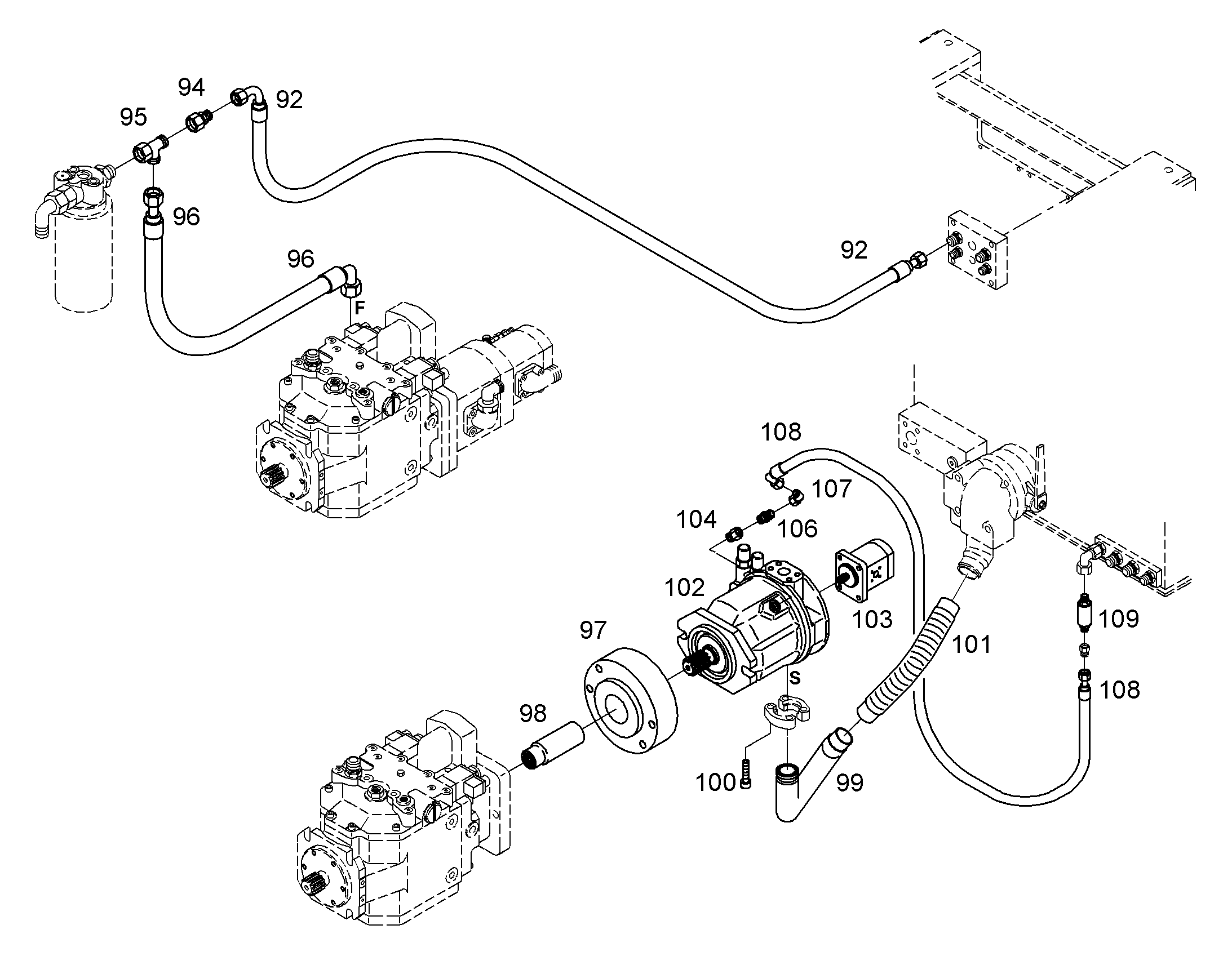 НАСОС АКСИАЛЬНОПОРШНЕВОЙ РЕГ. 41cm³/U 10015699 LIEBHERR