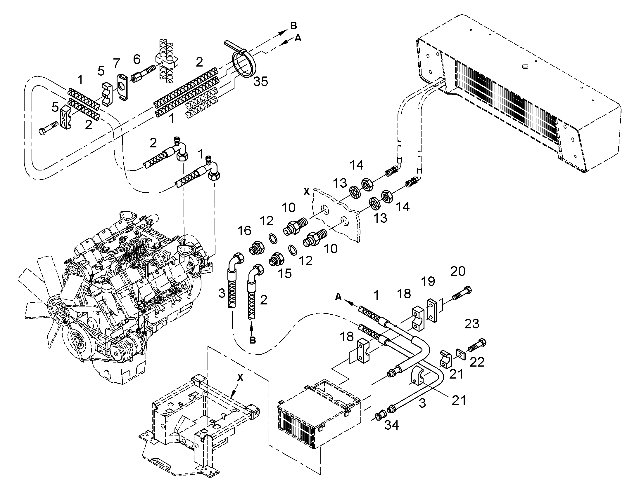 ШЛАНГОПРОВОД 9749211 LIEBHERR