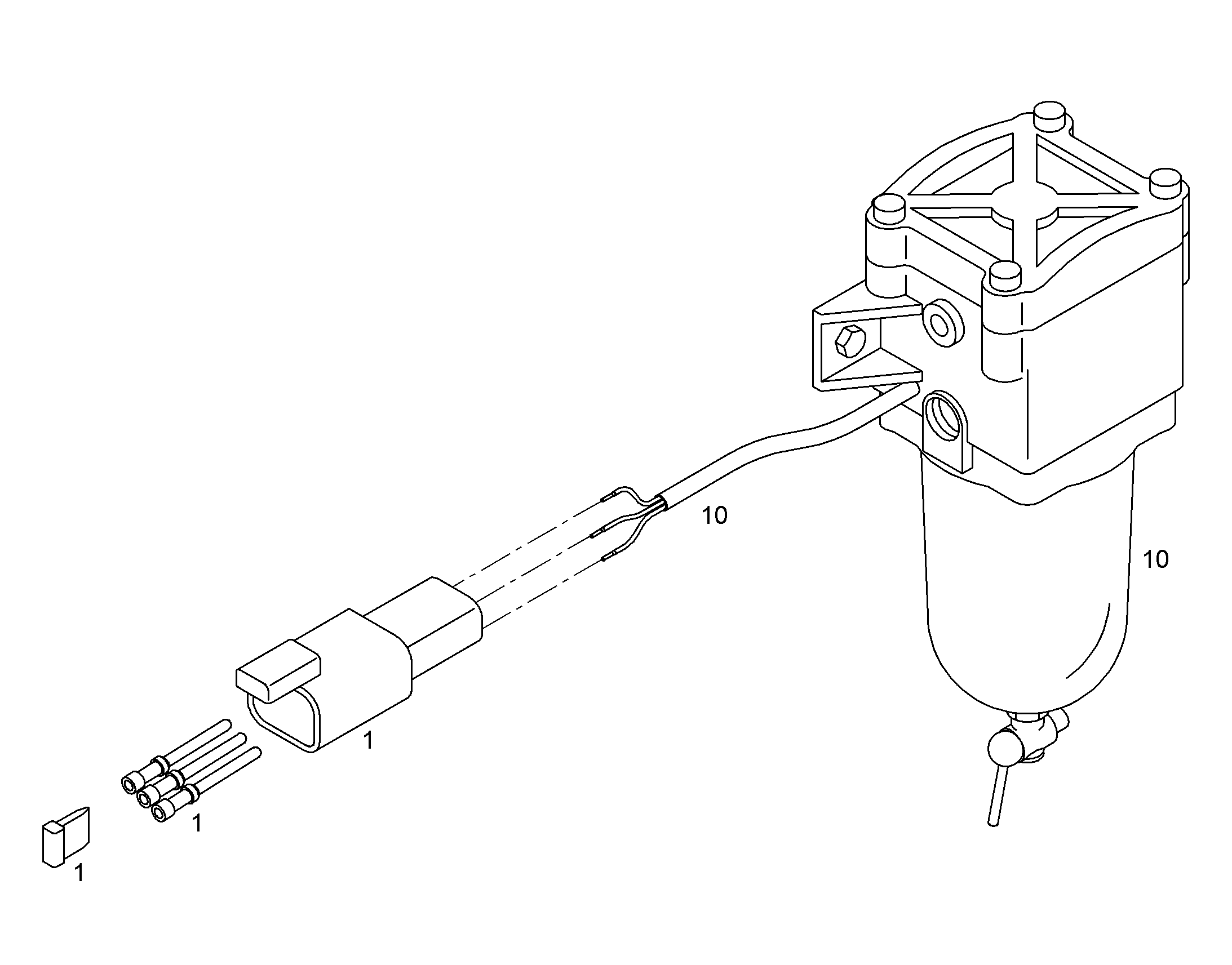 СЕПАРАТОР ВОДЫ WASSER 10112728 LIEBHERR