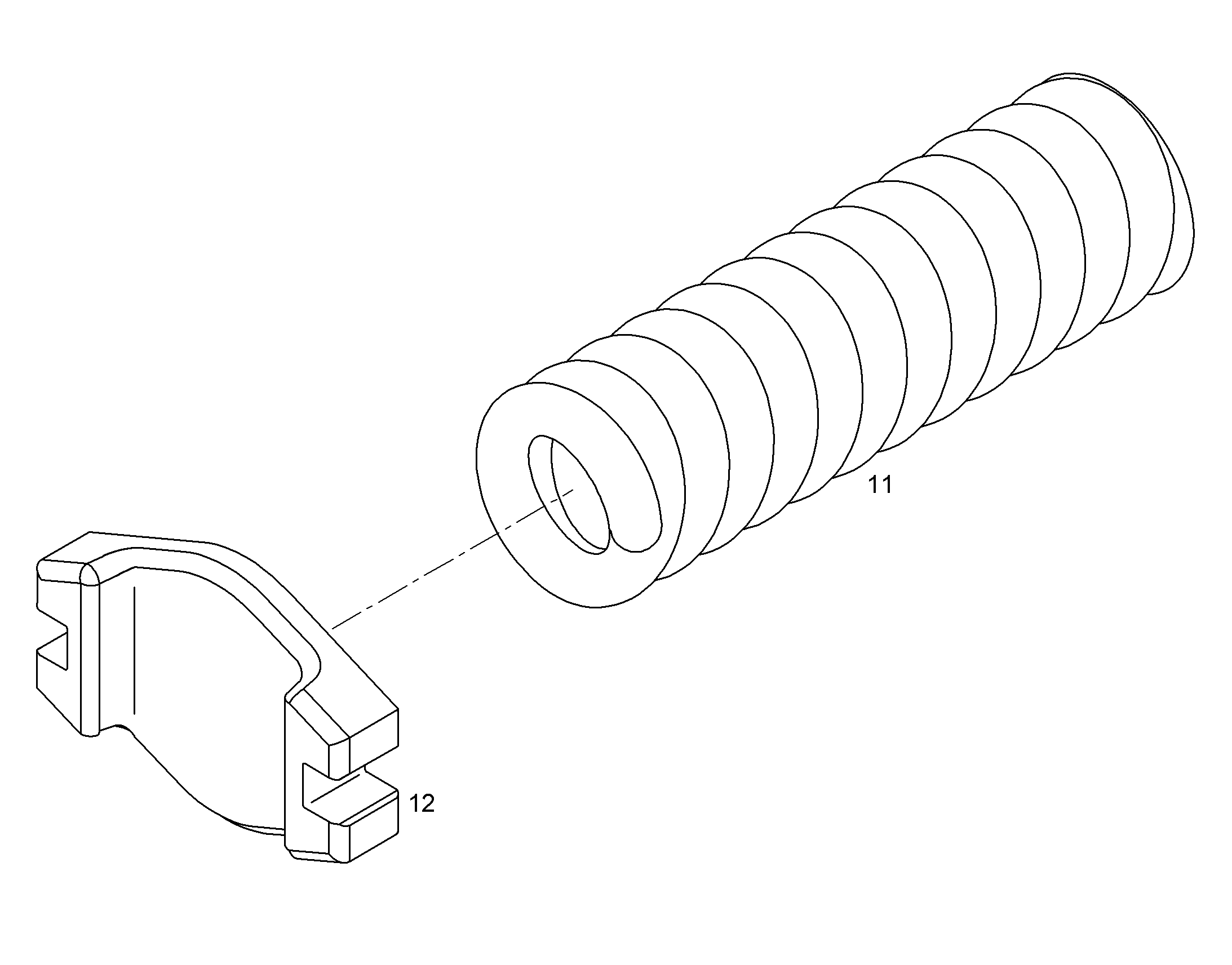 Прижимная пружина 46X459X645 5802310 LIEBHERR
