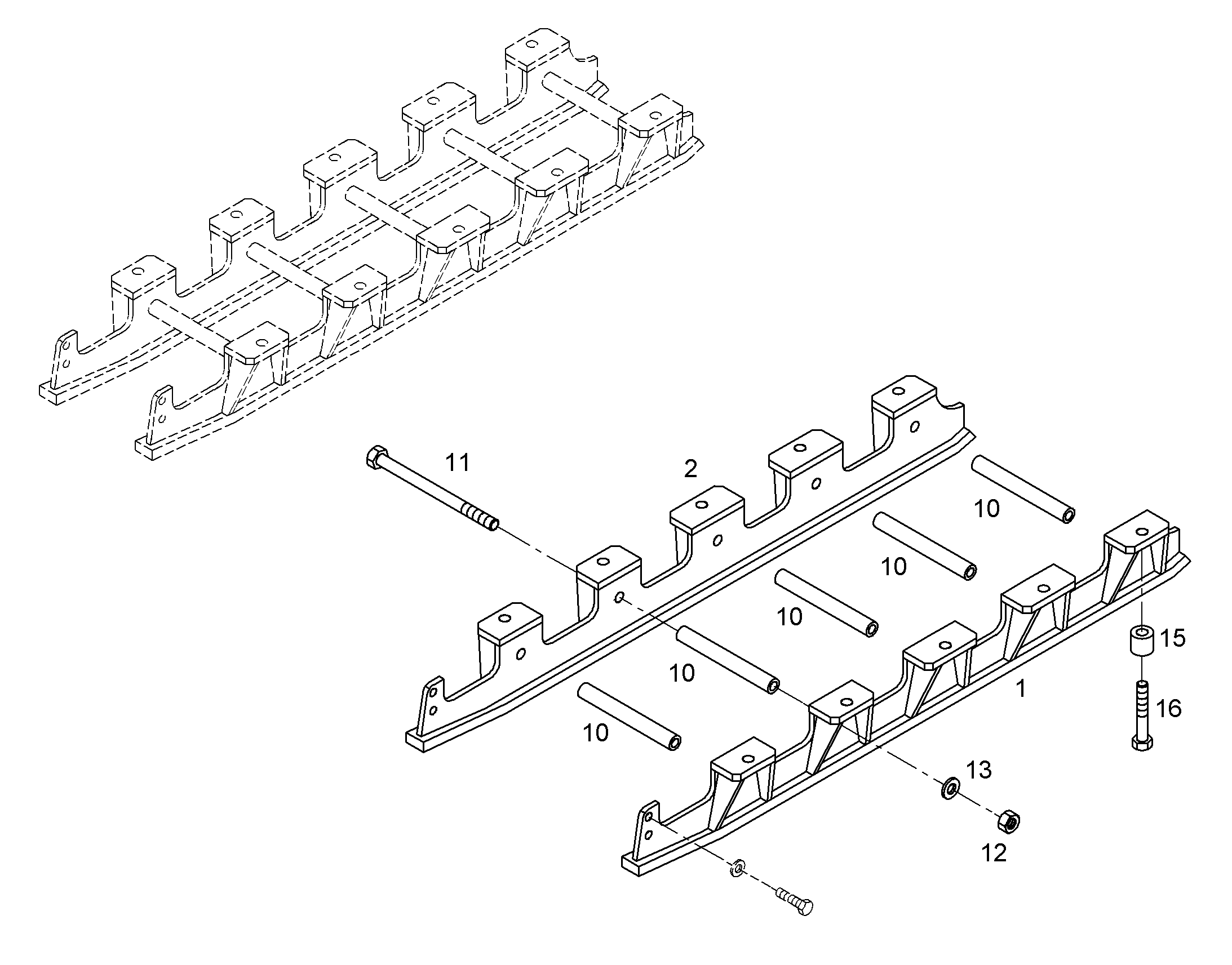 ЗАЩИТА ГУСЕНИЦЫ, ЛЕВАЯ 9746034 LIEBHERR