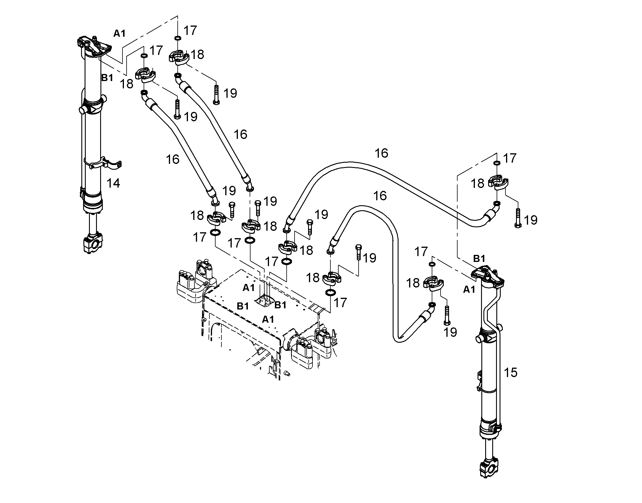 ШЛАНГ 20X900 10032055 LIEBHERR