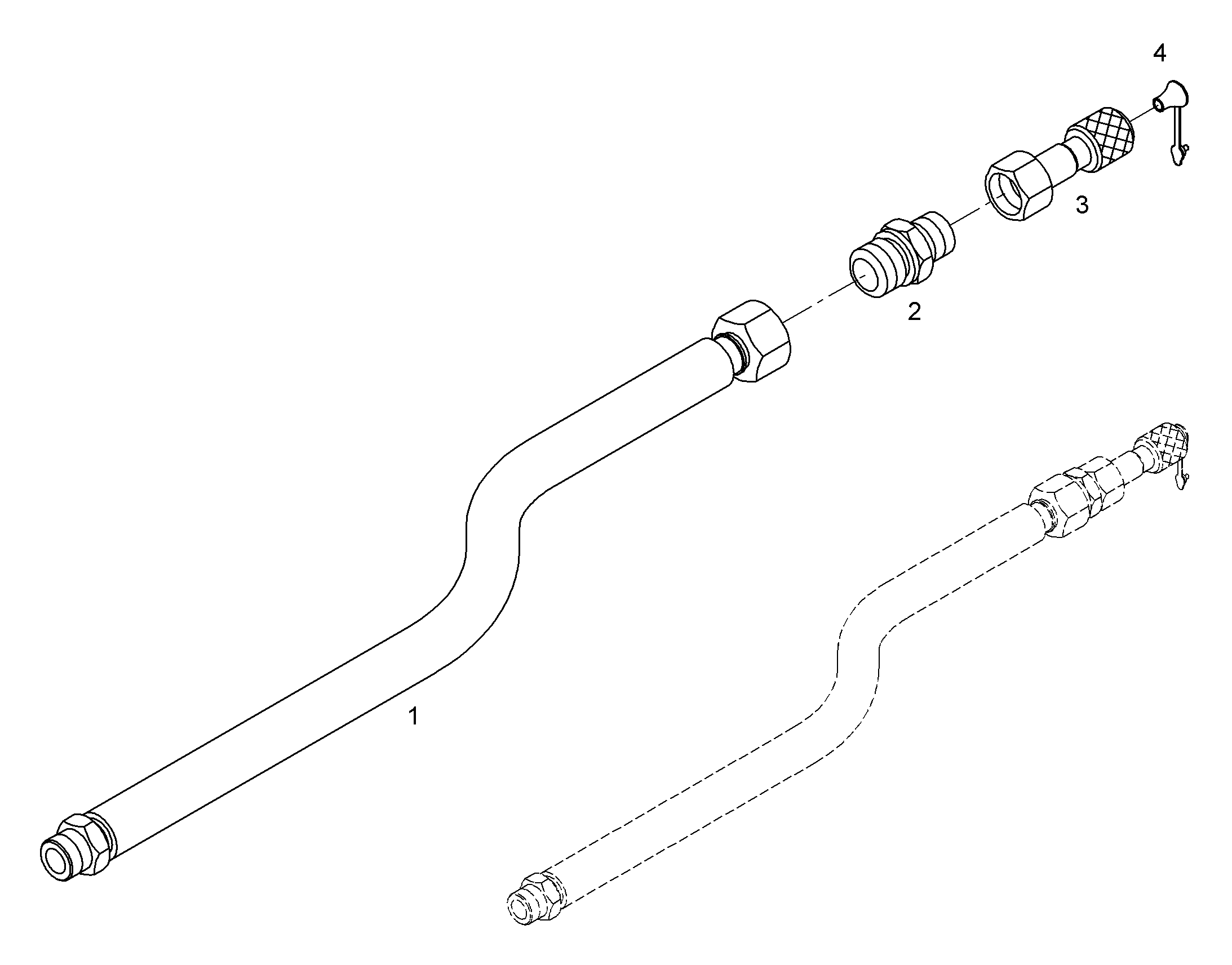 ШЛАНГ УПРАВЛЕНИЯ 10X1500 10008914 LIEBHERR