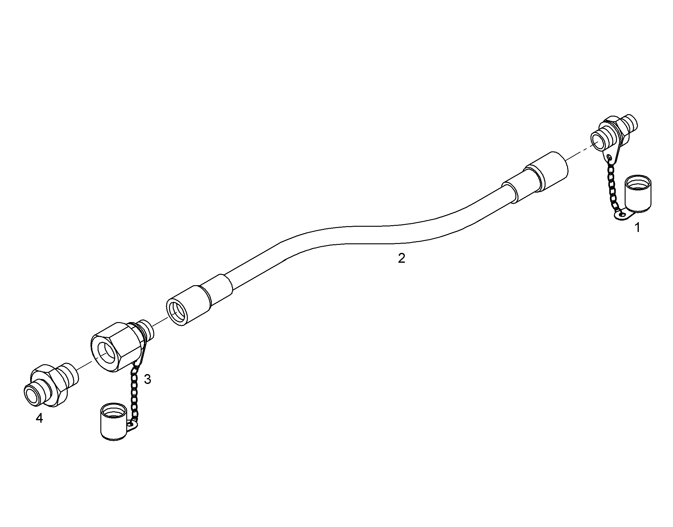 ШЛАНГ СИСТЕМЫ ИЗМЕРЕНИЯ DN4X1000 7413803 LIEBHERR