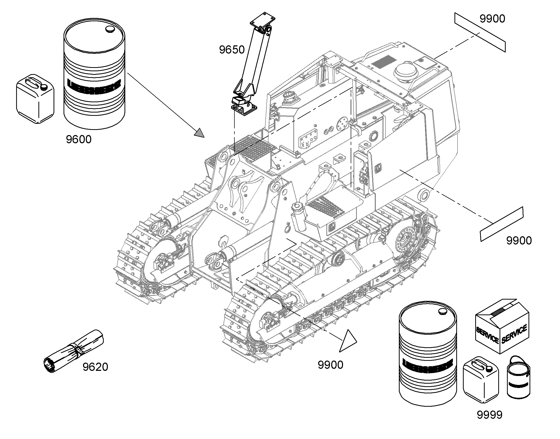 СМАЗ.МАТЕРИАЛЫ, ЗАВОД.ЗАЛИВКА 9417375 LIEBHERR