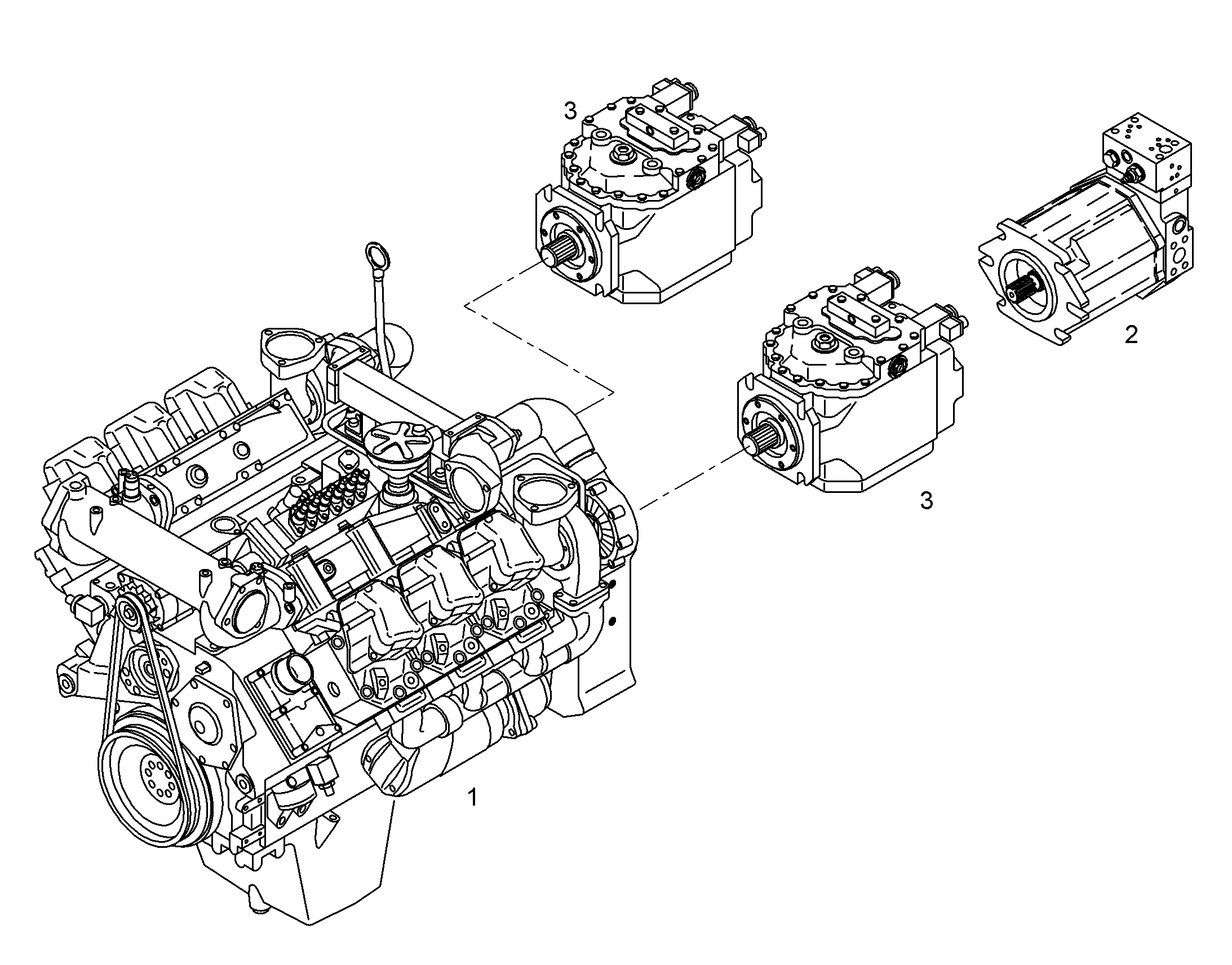 ГИДРОНАСОС РЕГУЛИРОВОЧНЫЙ 200cm³/U 10045529 LIEBHERR