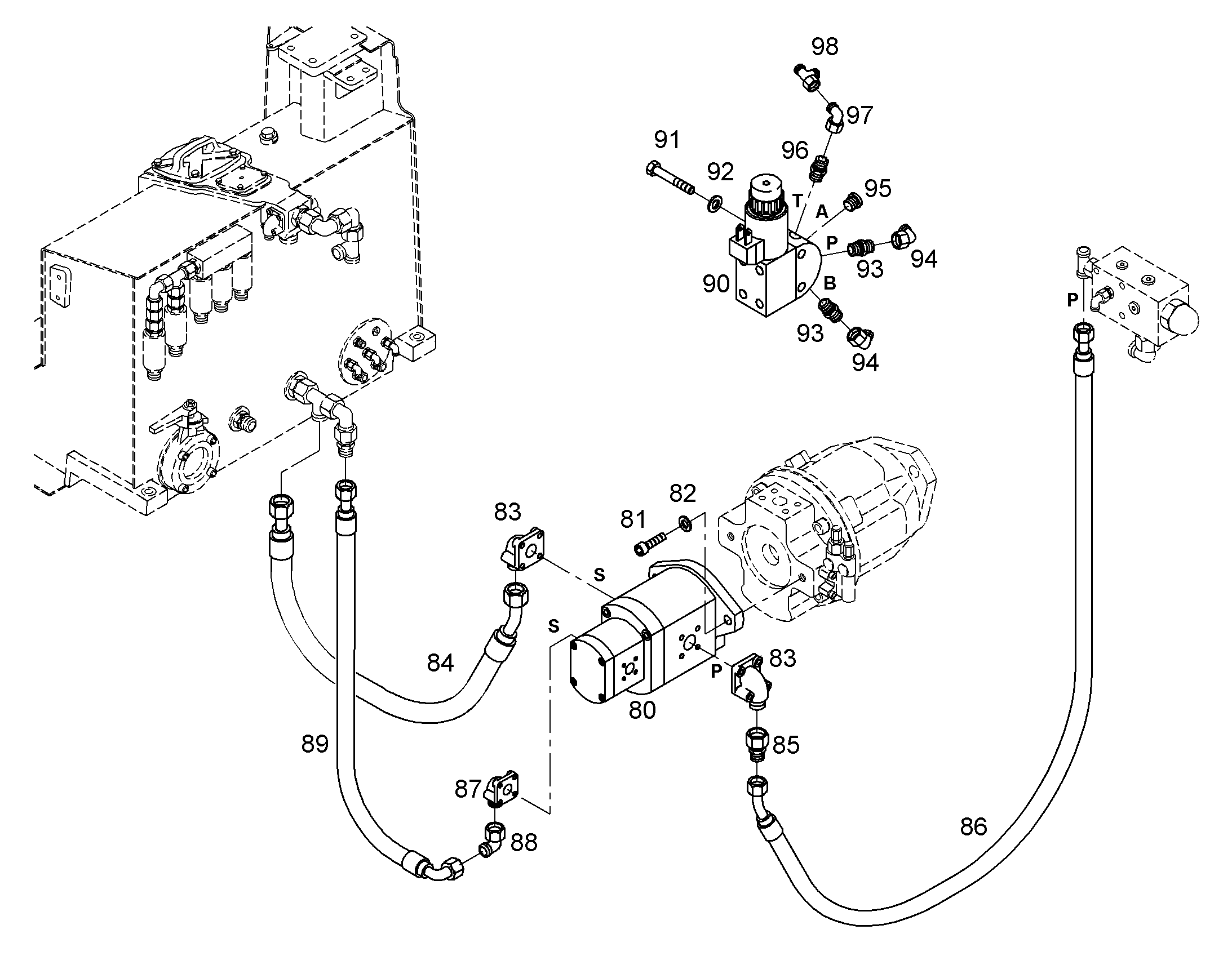 ШЛАНГ 32X1800 10046882 LIEBHERR