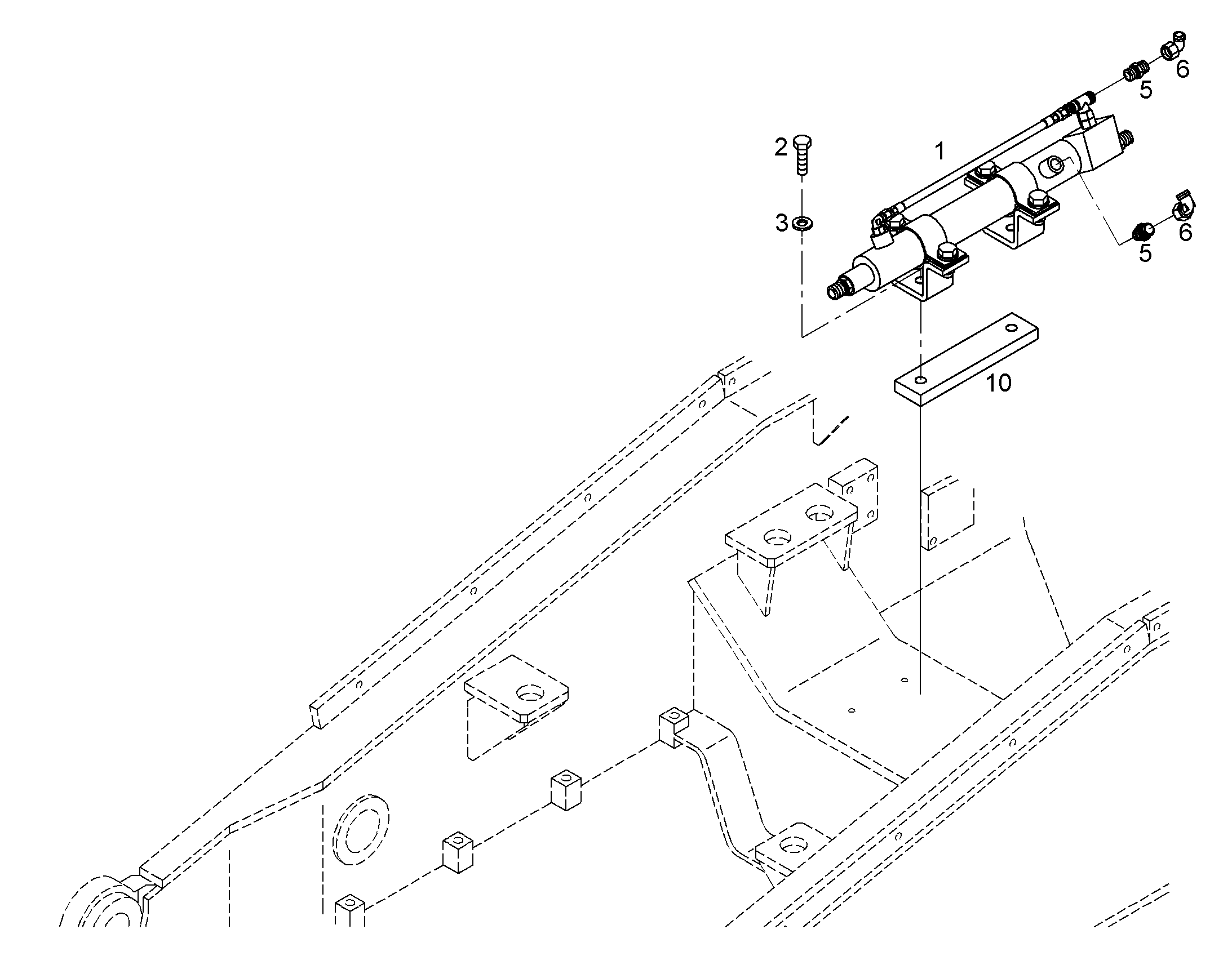 ДОРАБОТКА НЕСУЩАЯ РАМА 9402403 LIEBHERR