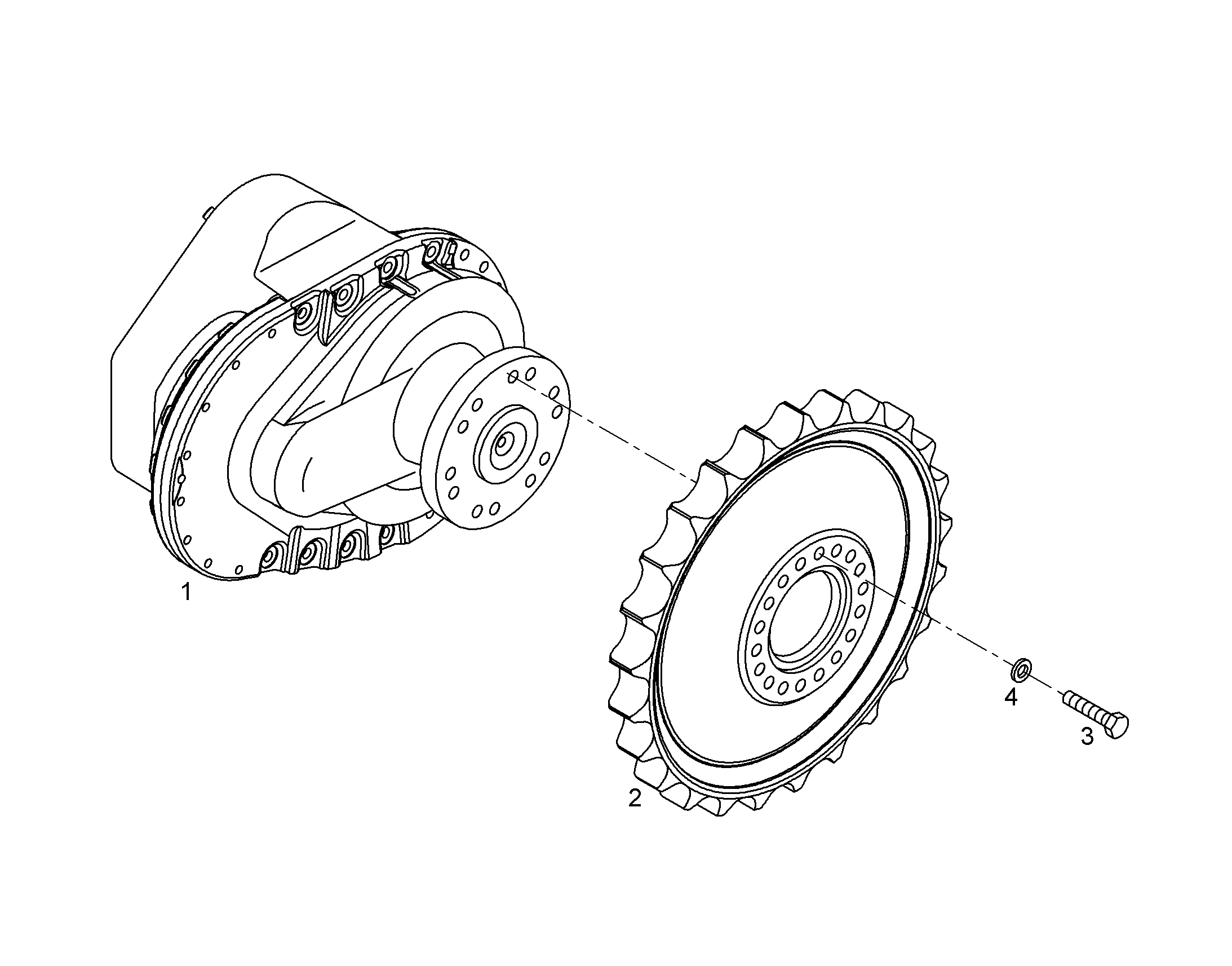 РЕДУКТОР ХОДОВОГО МЕХ. ЛЕВ. 10115394 LIEBHERR
