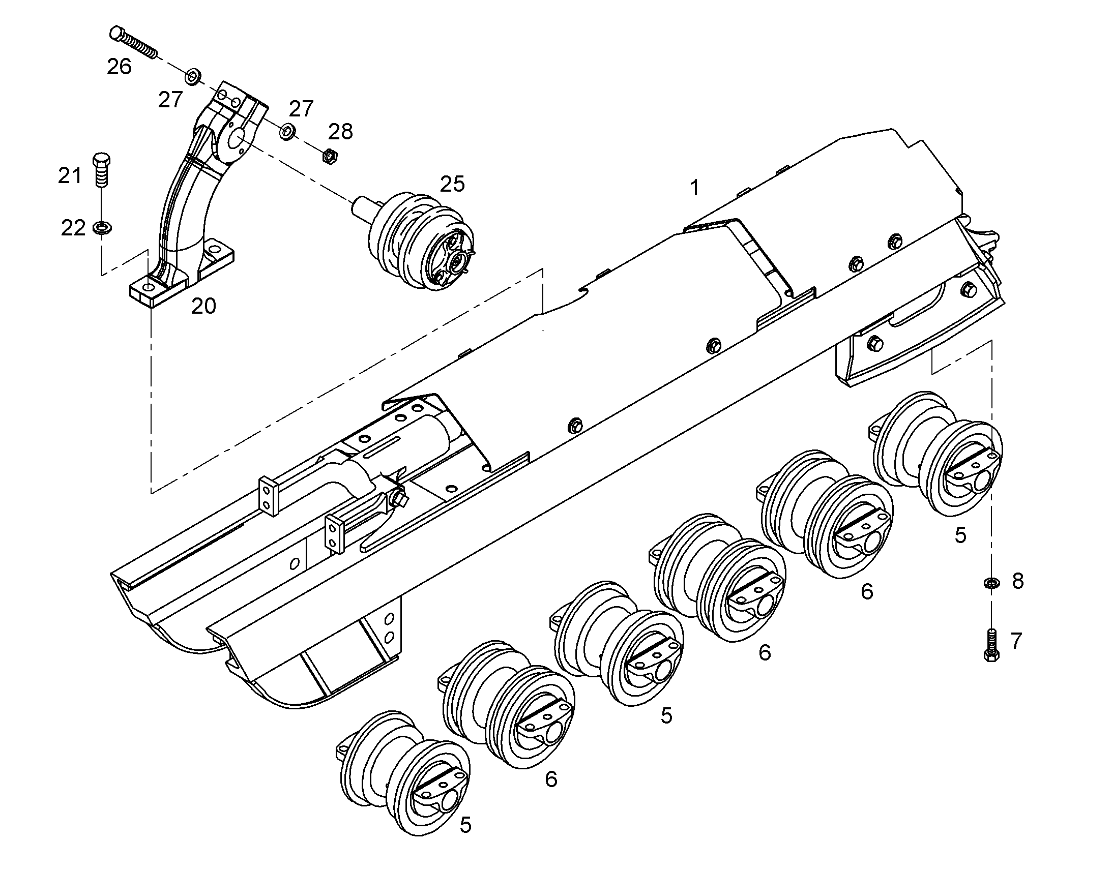 РОЛИК ПОДДЕРЖИВАЮЩИЙ 10039863 LIEBHERR