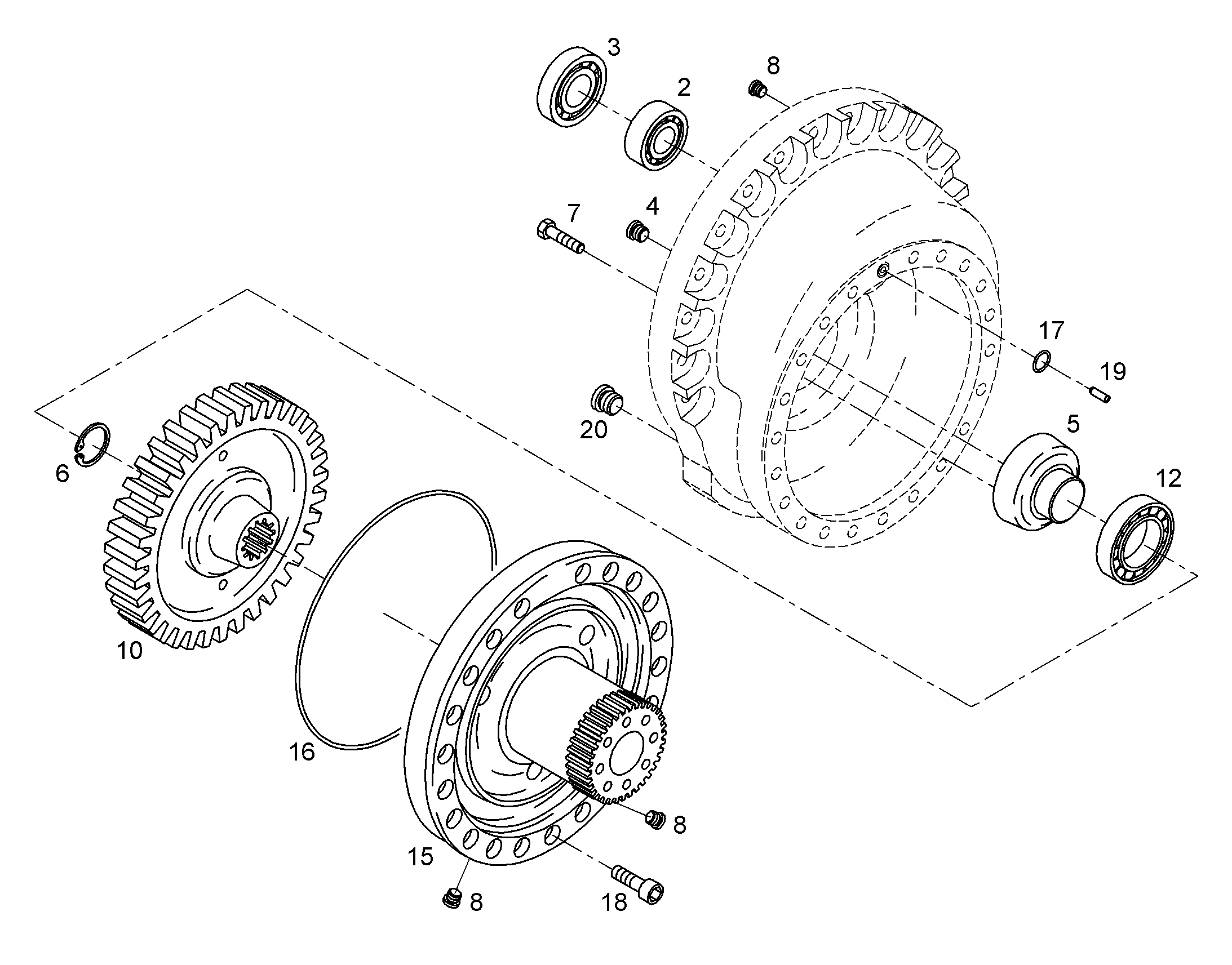 КОЛЕСО ЦИЛИНДР. ЗУБЧАТОЕ M=4 Z=94 944444303 LIEBHERR