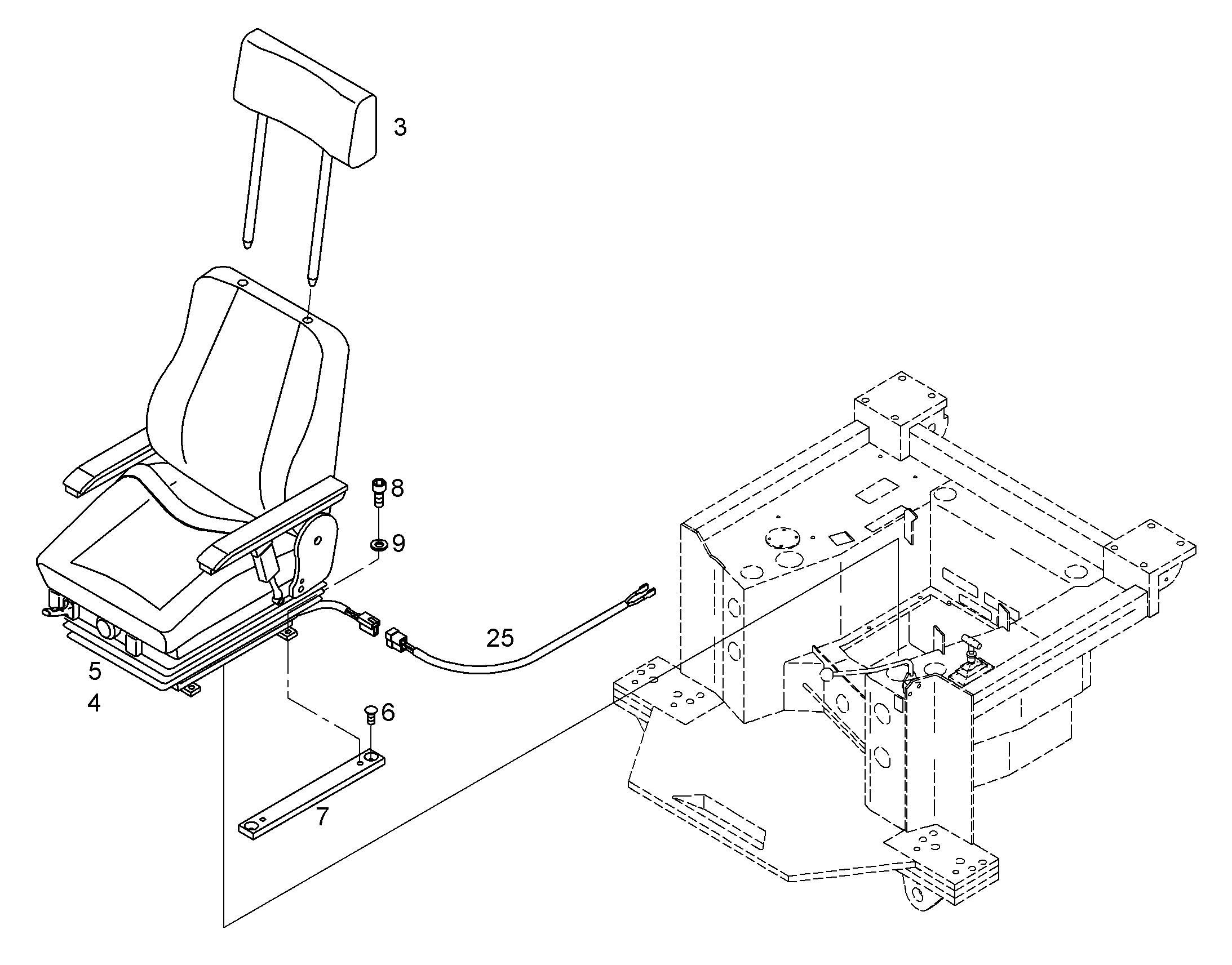 СИДЕНЬЕ ДЛЯ ВОДИТЕЛЯ 10101681 LIEBHERR