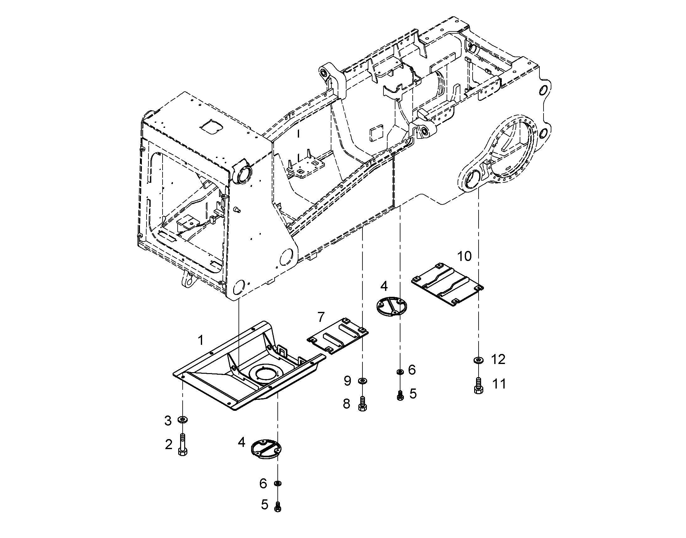 ЛОТОК В ОСНОВАНИИ 9402228 LIEBHERR