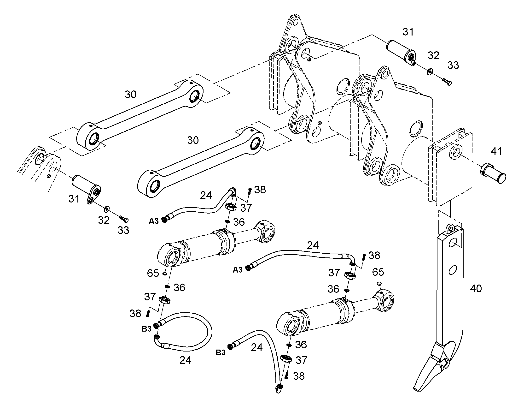 ЗУБ РЫХЛИТЕЛЬНЫЙ В СБОРЕ 9930351 LIEBHERR