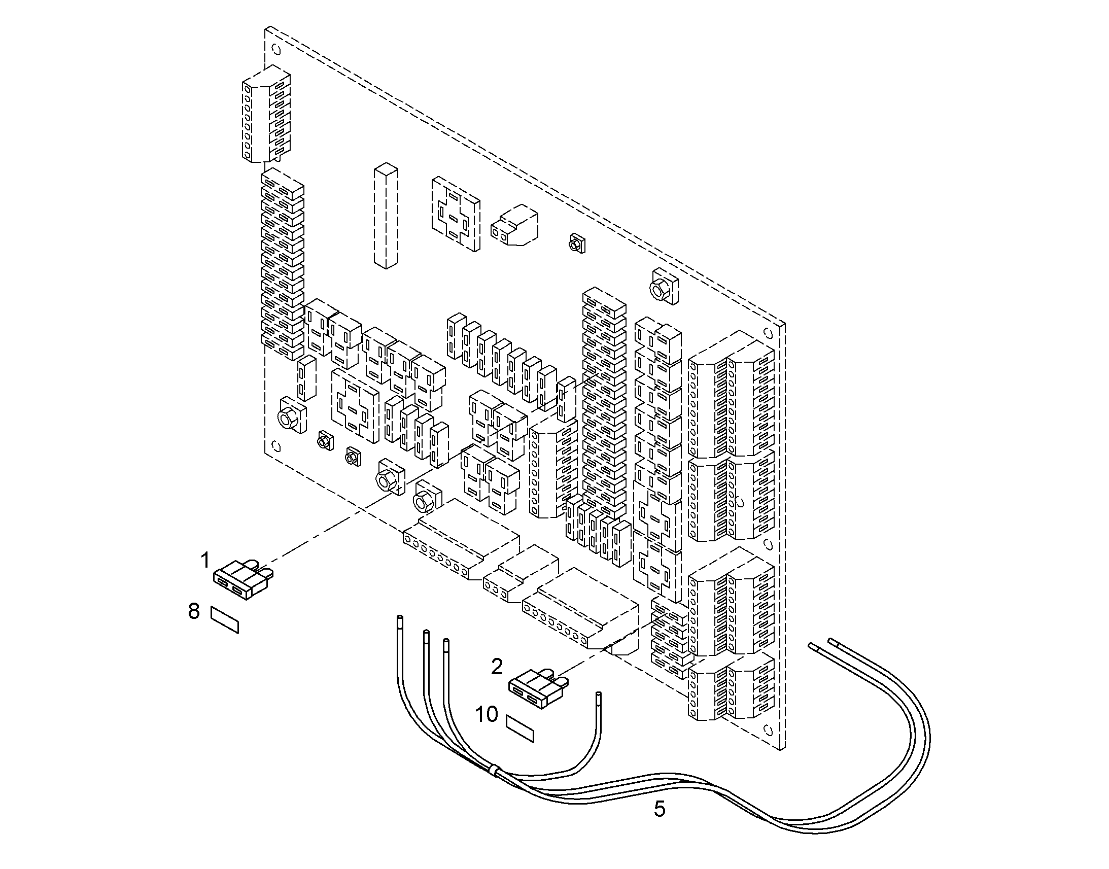 НАКЛЕЙКА F74 5A 52mmX16mm 9410810 LIEBHERR