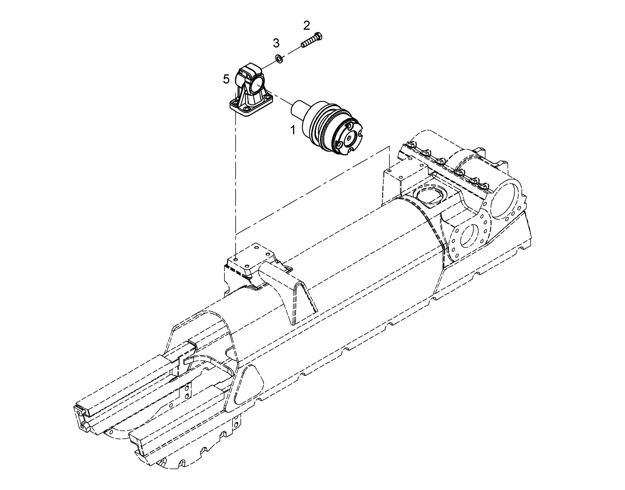 РОЛИК ПОДДЕРЖИВАЮЩИЙ D8N 10221045 LIEBHERR