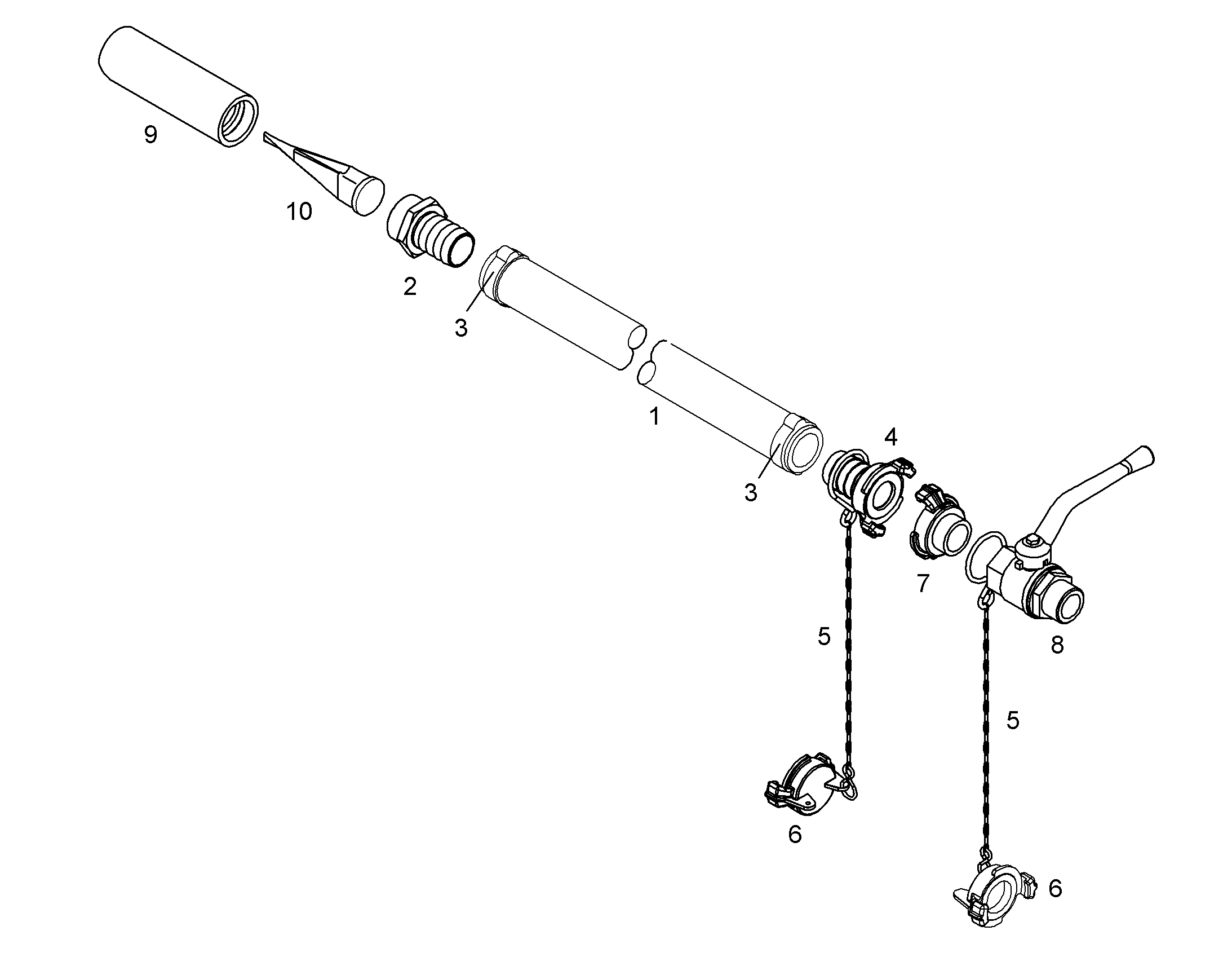 КРАН ШАРИКОВЫЙ 10295141 LIEBHERR