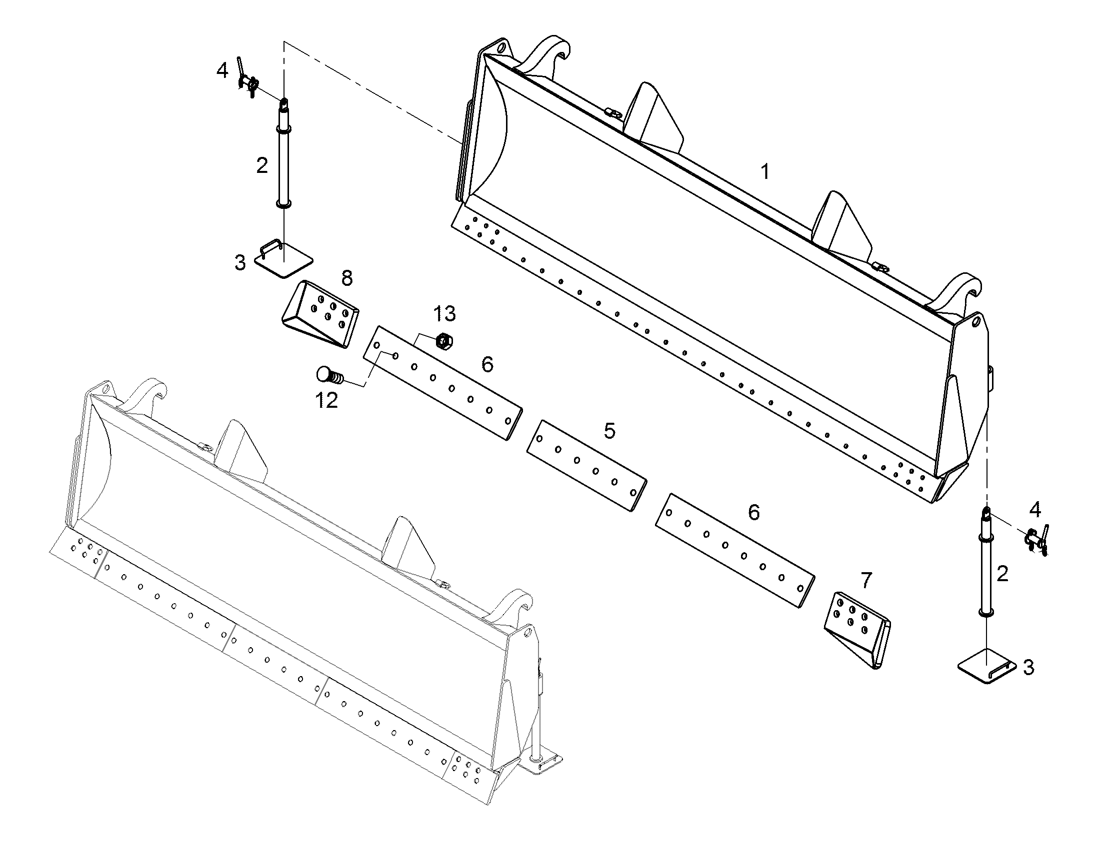 НОЖ БУЛЬДОЗЕРА 10303996 LIEBHERR