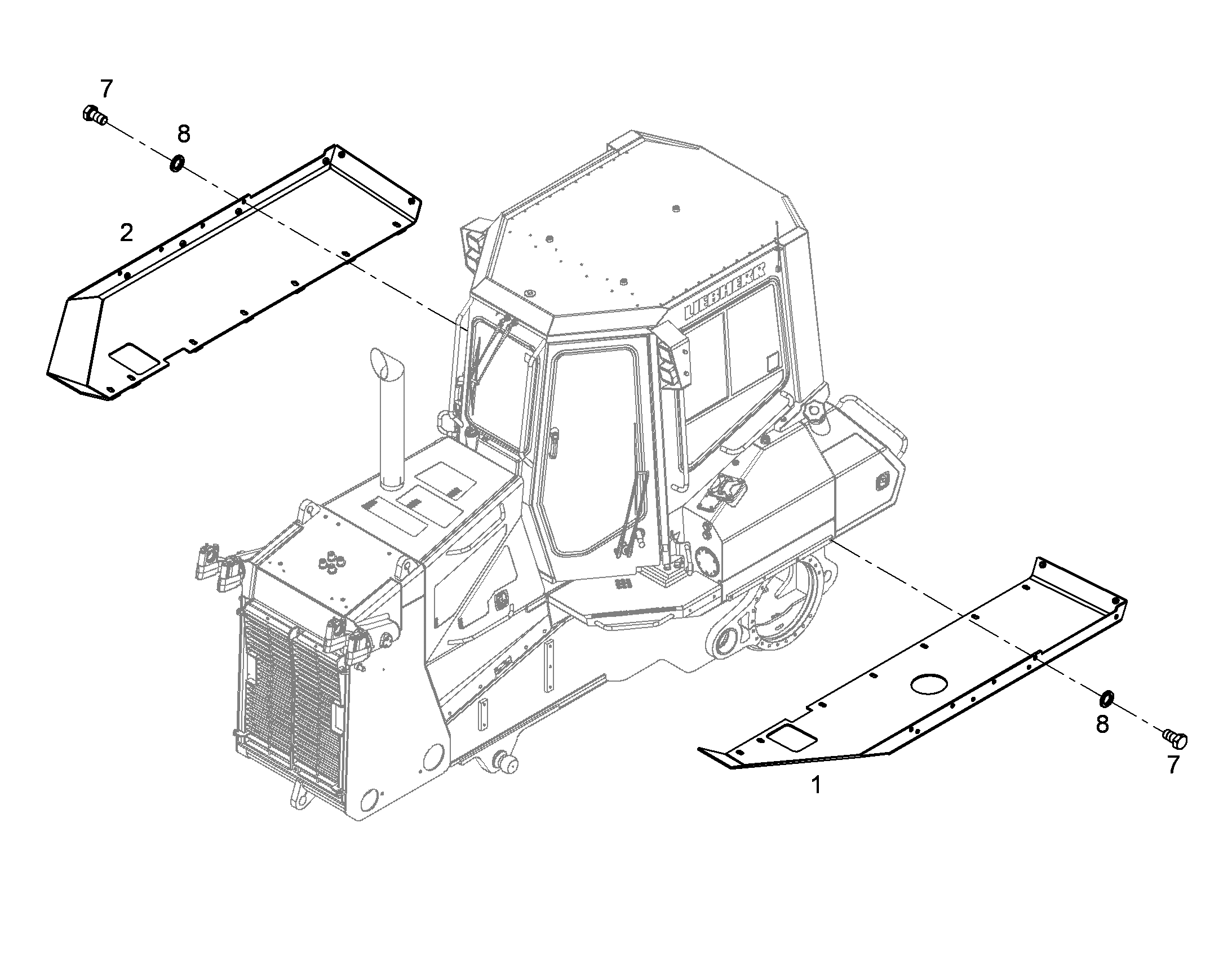 КОМПЛЕКТУЮЩИЕ  ДЕТАЛИ PR724 10304041 LIEBHERR