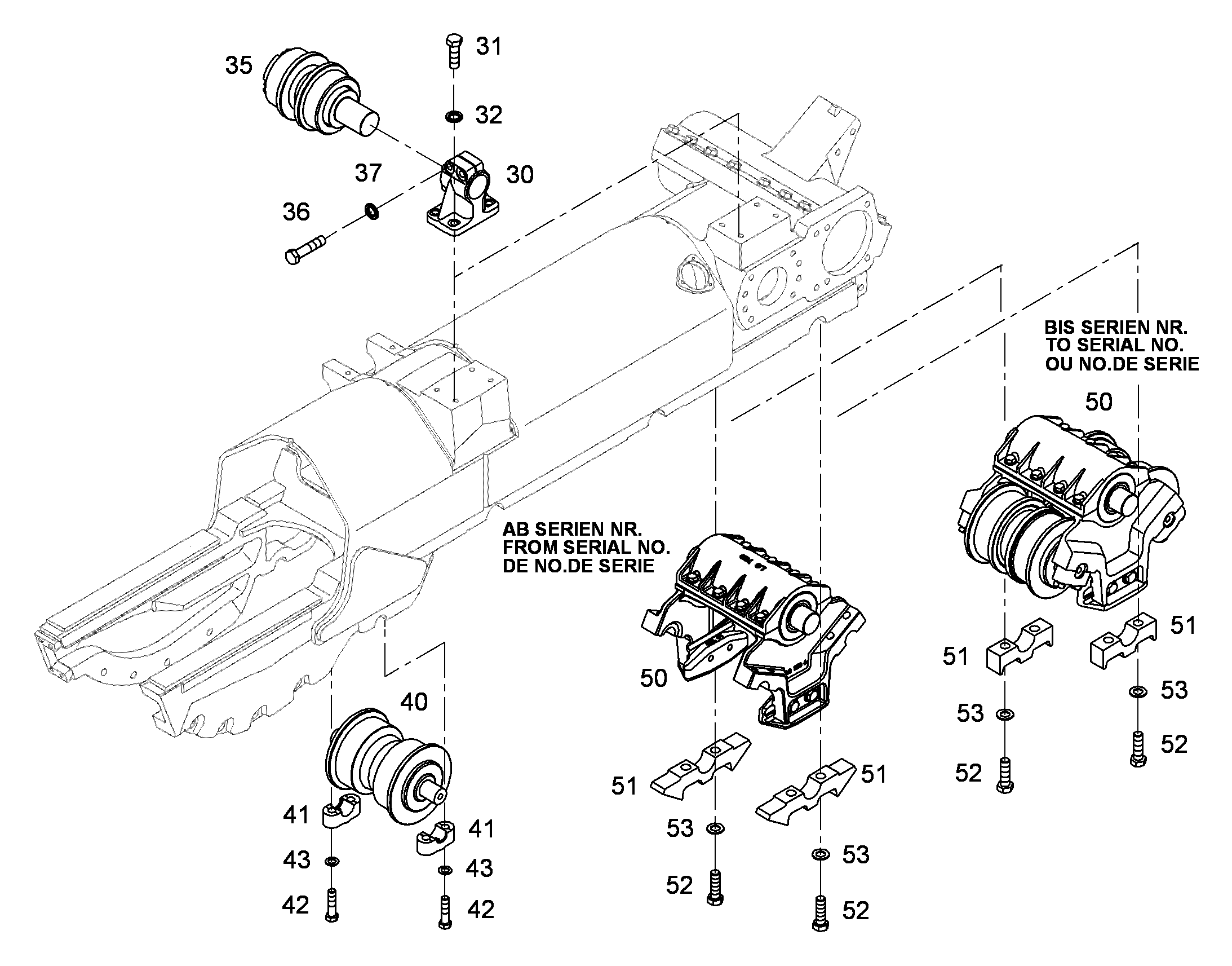 РОЛИК ПОДДЕРЖИВАЮЩИЙ D9N 5801952 LIEBHERR