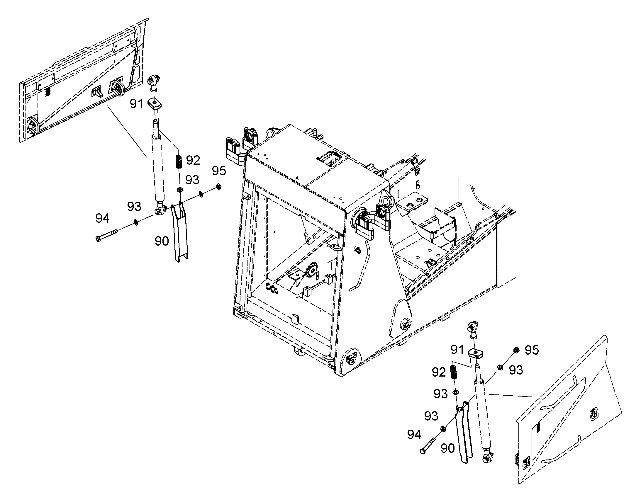 Прижимная пружина 2X9X32 7413125 LIEBHERR